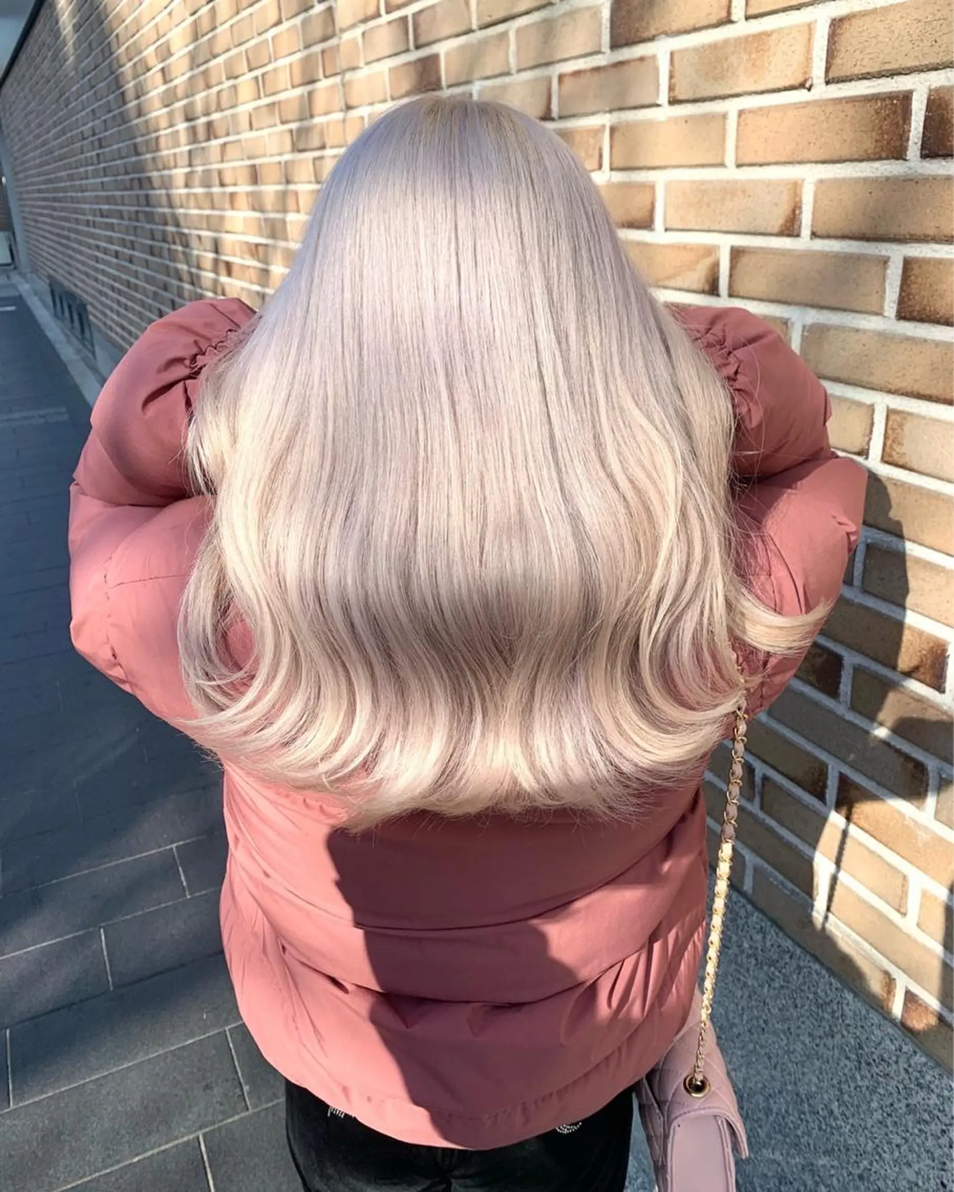セミロング ヘアカラー トリートメント Selene hair OSAKAのヘアスタイル