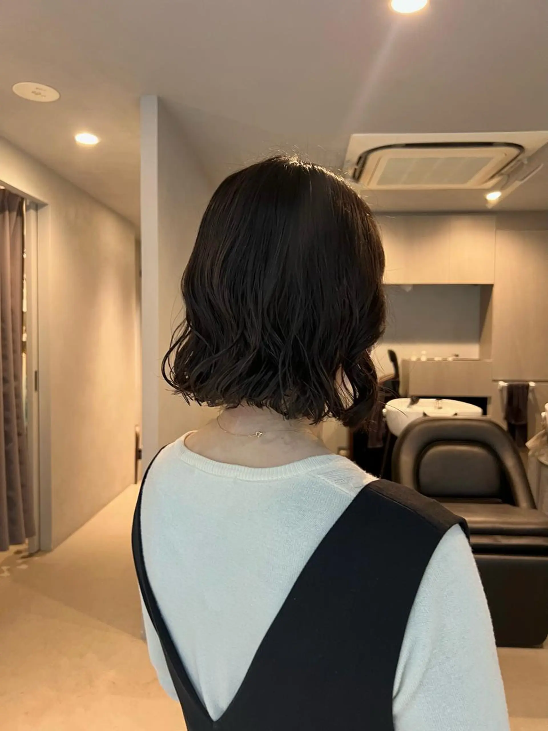 ショート カラー パーマ カット ヘアカラー パーマ 【arc】akane オリーブ/ベージュのヘアスタイル