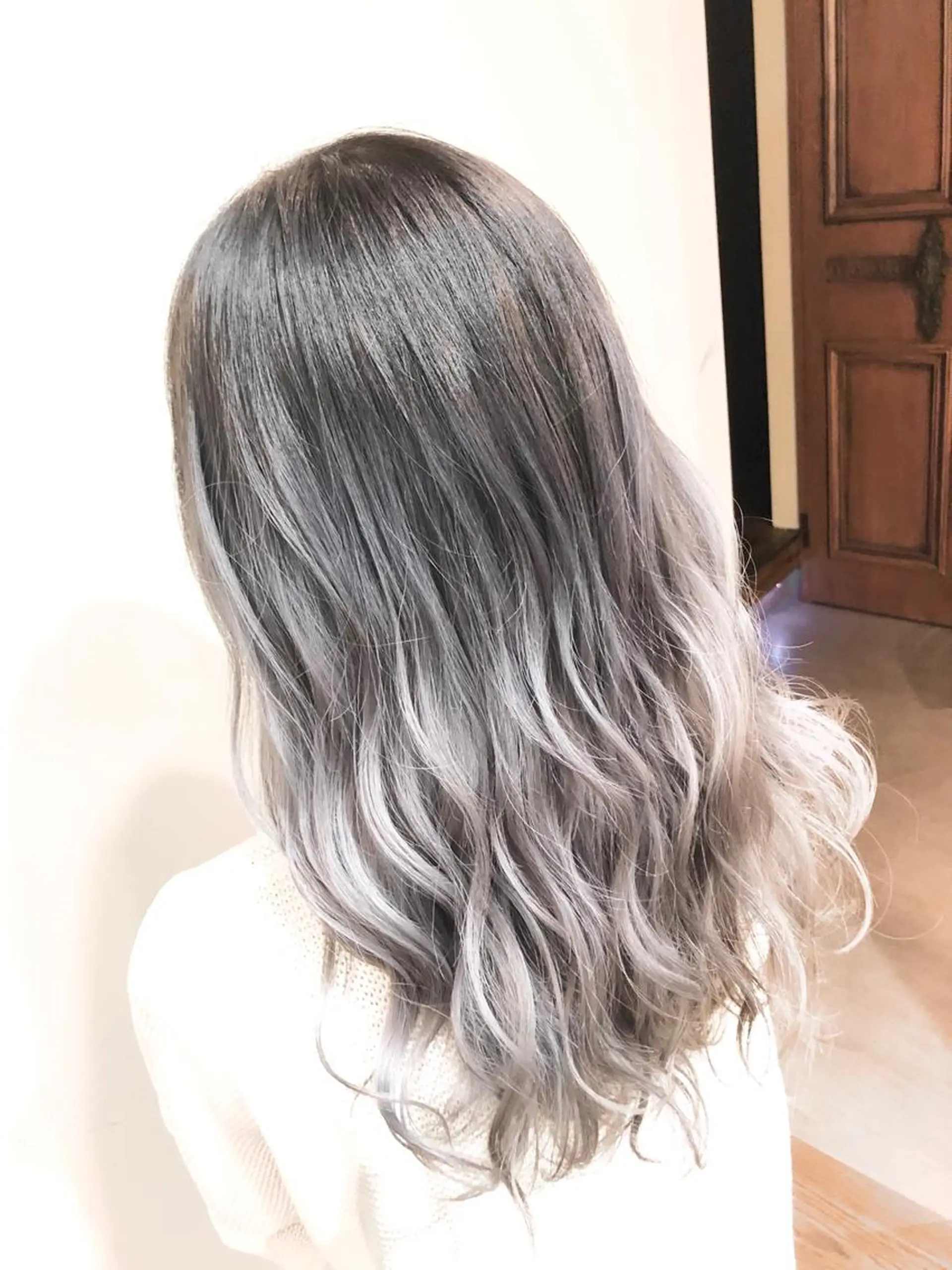 ロング カラー グラデーションカラー 💓シールエクステ for...のヘアスタイル