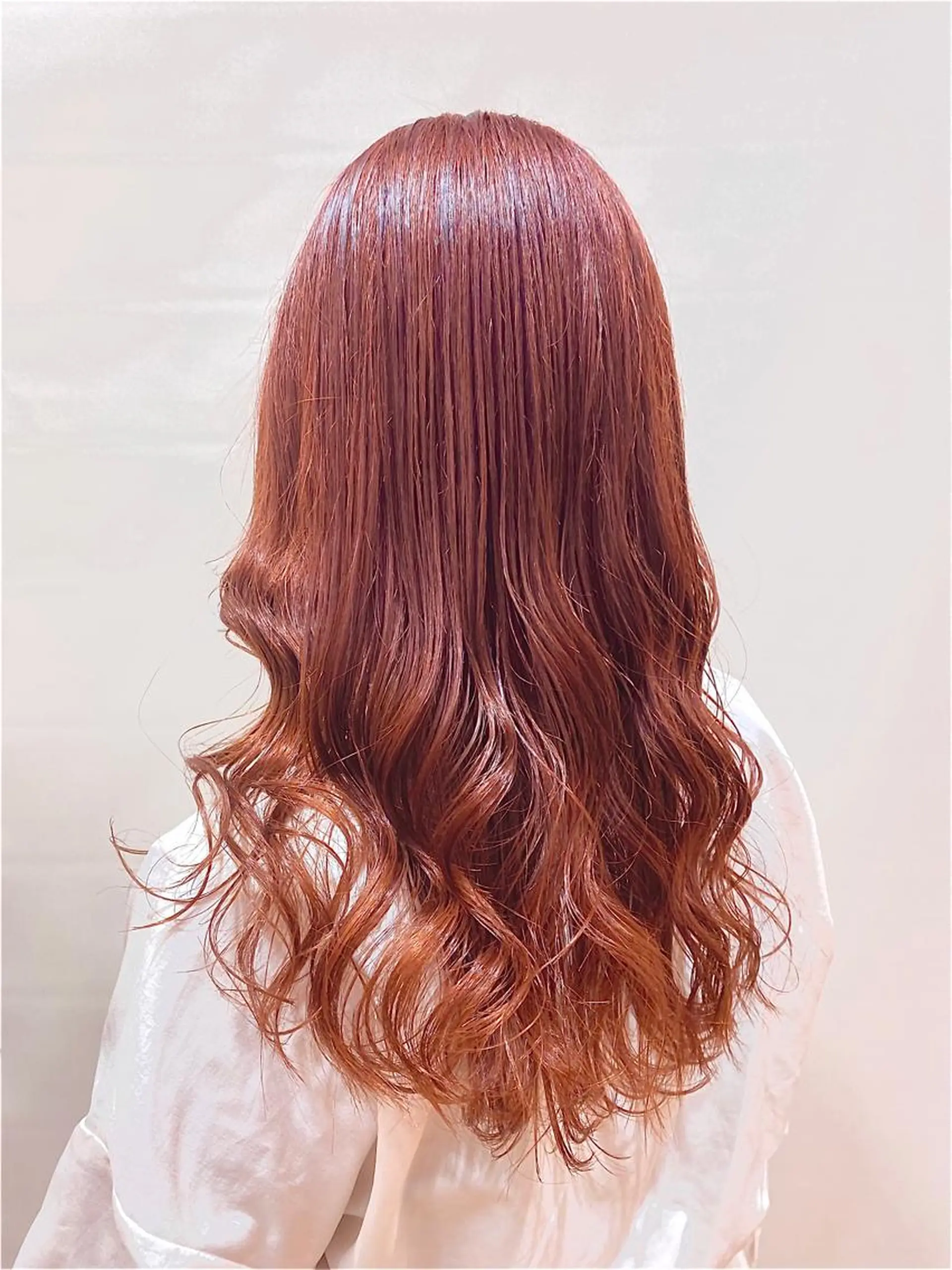 セミロング カラー ブリーチ オレンジ 大野 あさみのヘアスタイル