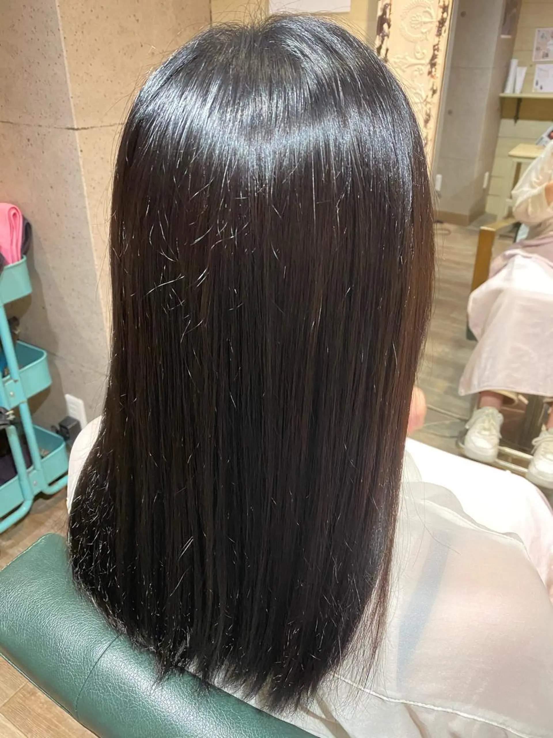 セミロング 縮毛矯正 ミズタ マイのヘアスタイル