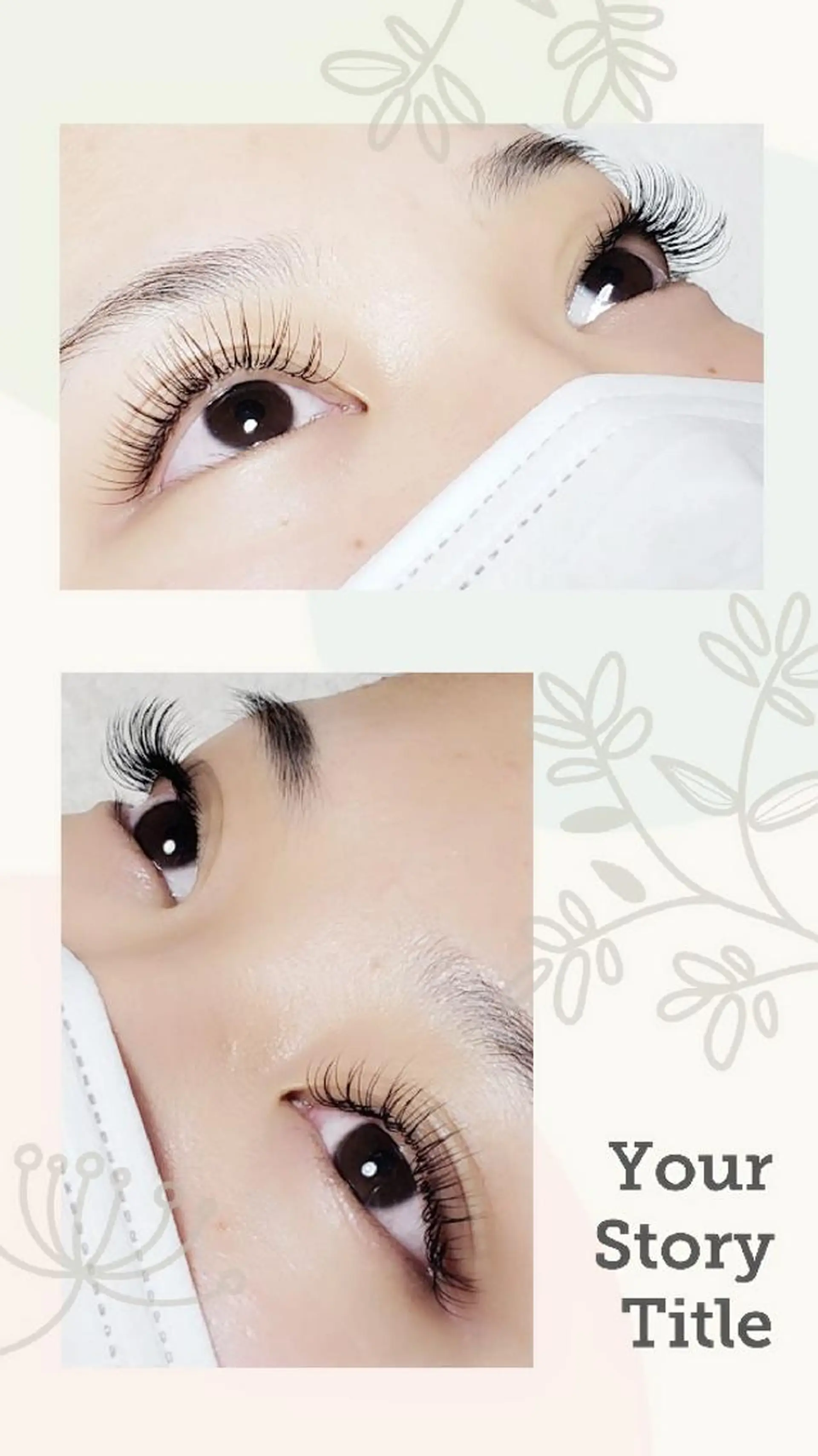 マツエク・マツパ Rouge ・ K  　のマツエク・マツパデザイン