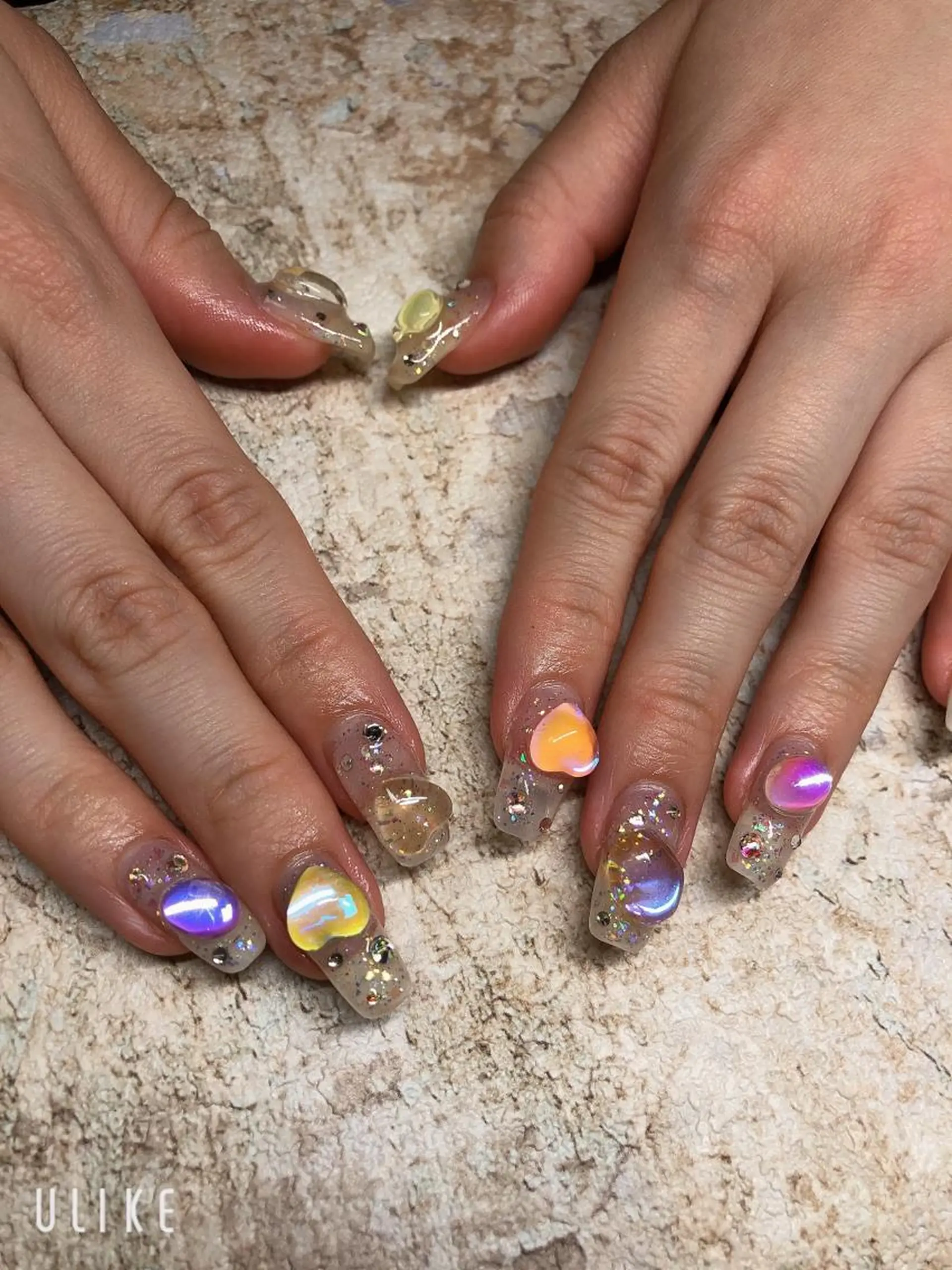 ネイル アートネイル フレンチネイル ジェルネイル グラデーション 韓国ネイル Nail room Bimano所属・Bimano seica♡+°のネイルデザイン