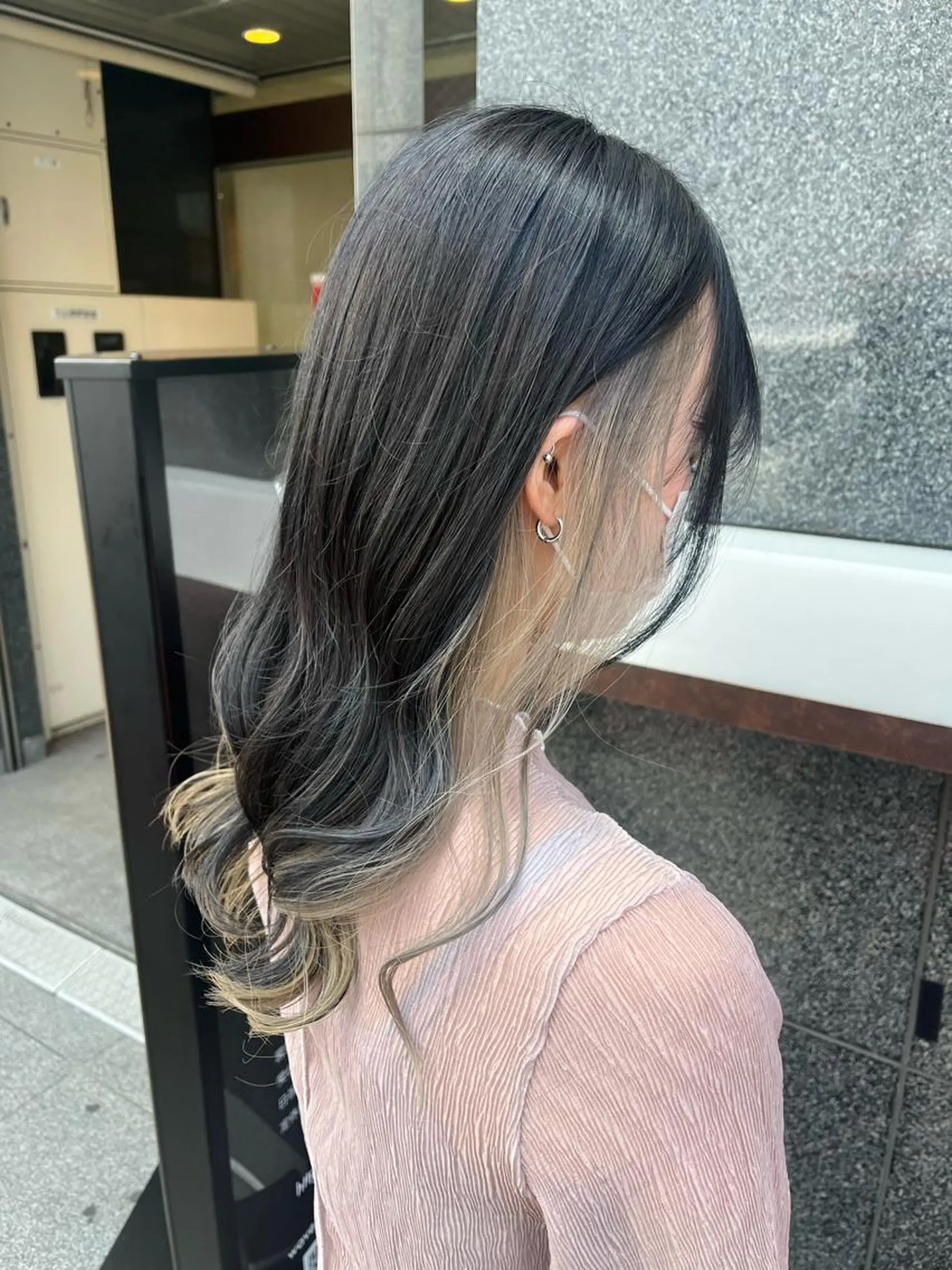 ロング カラー ベージュカラー ホワイトベージュ ヘアカラー トリートメント ヘアセット 韓国/インナーカラー 🍑YUI🍑のヘアスタイル