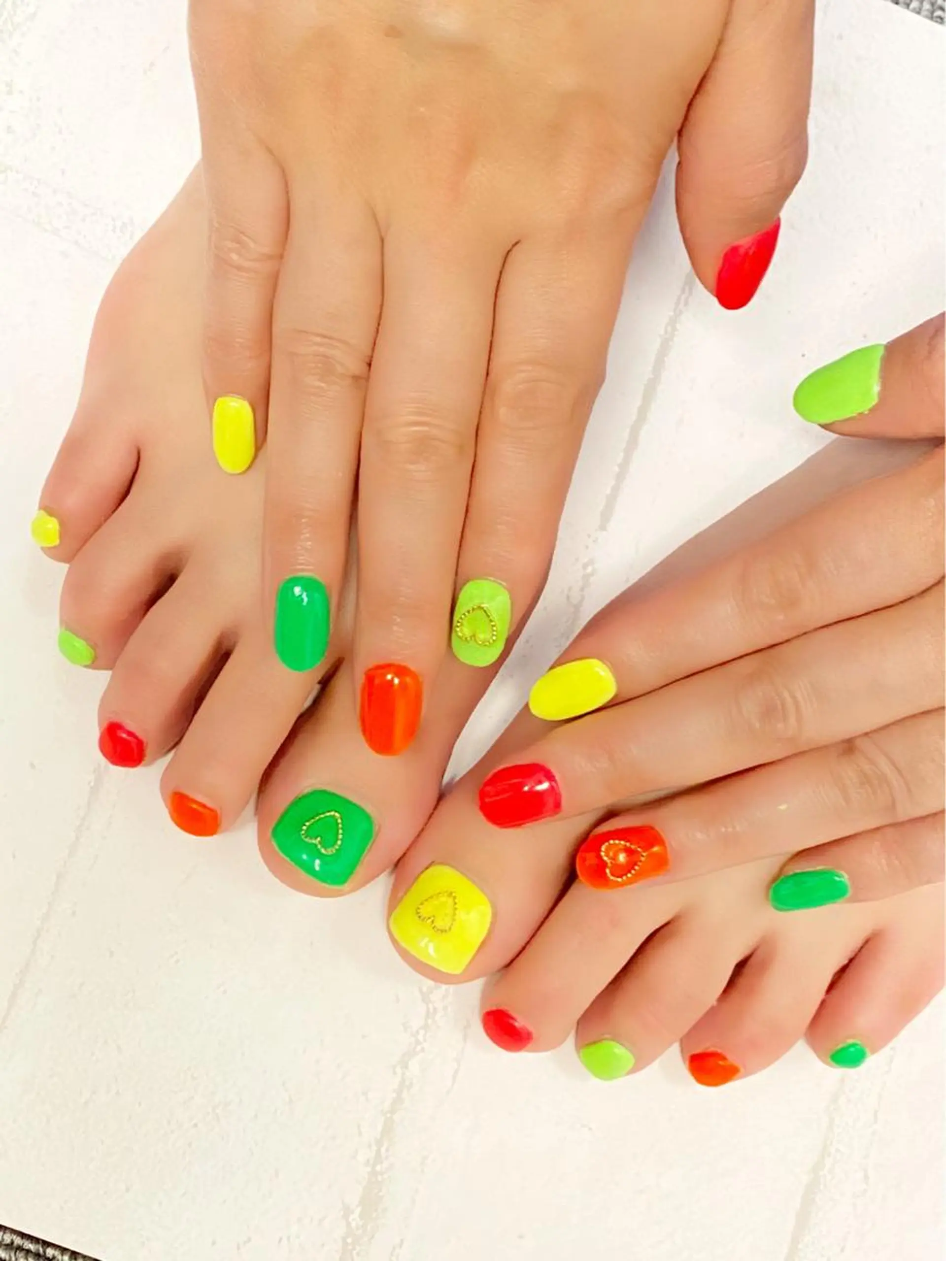 カラー ネイル フットネイル KIREIE NAILSのネイルデザイン