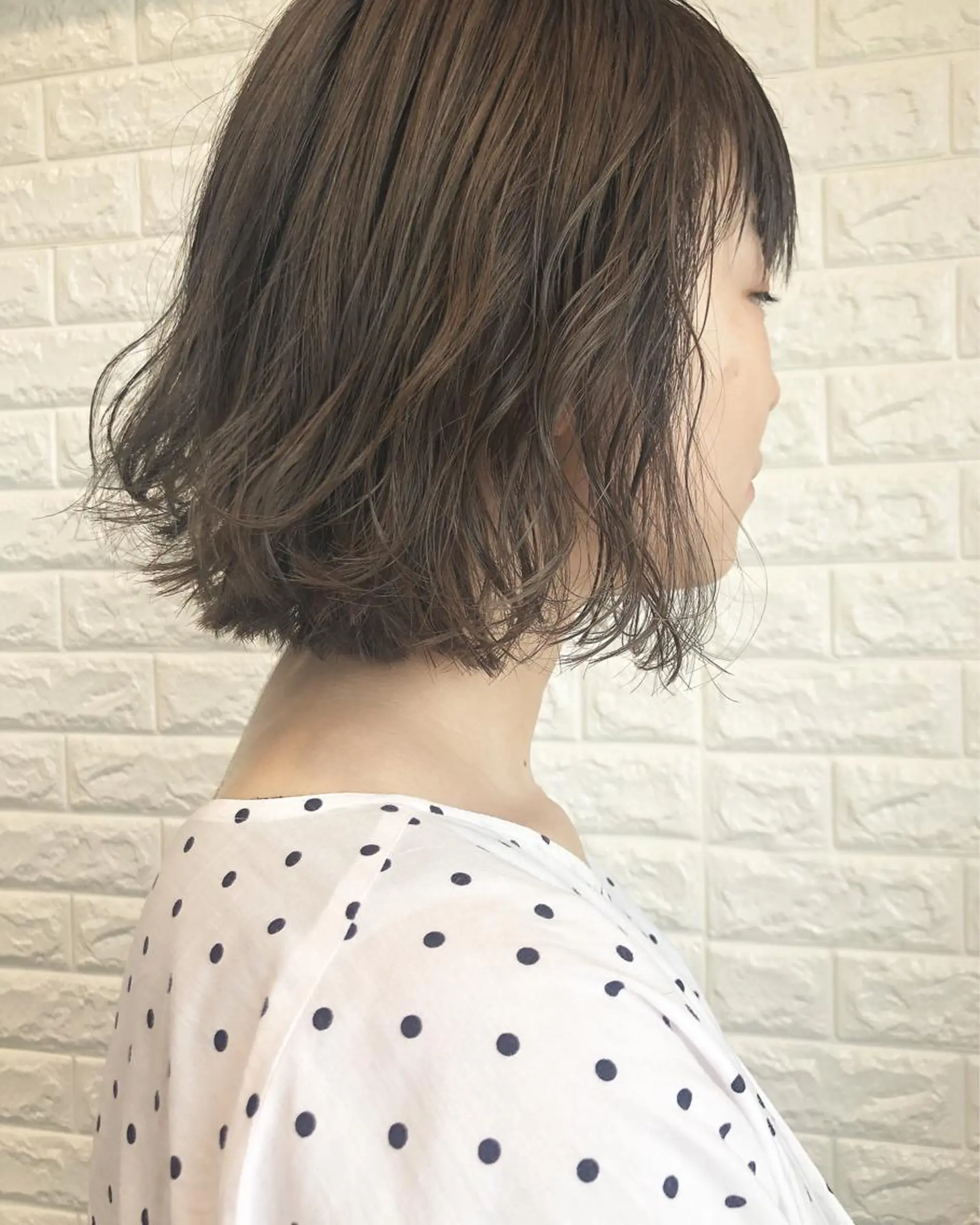 ショート カラー グレージュ トリートメント 西本 夏美のヘアスタイル