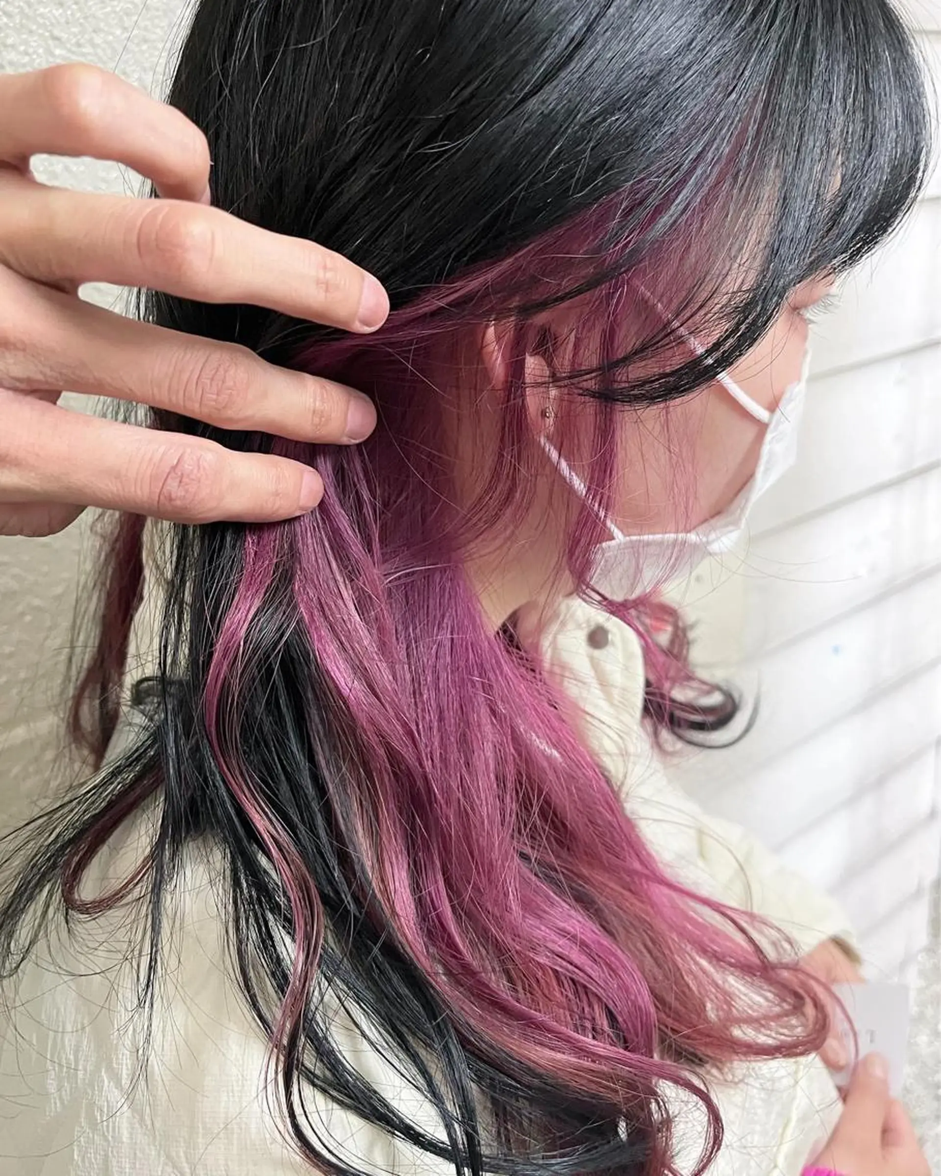 ロング カラー ショートボブ アッシュ バレイヤージュ ミストバング ベージュカラー カット ヘアカラー トリートメント 原宿サロン代表 デザインカラー伊藤卓のヘアスタイル