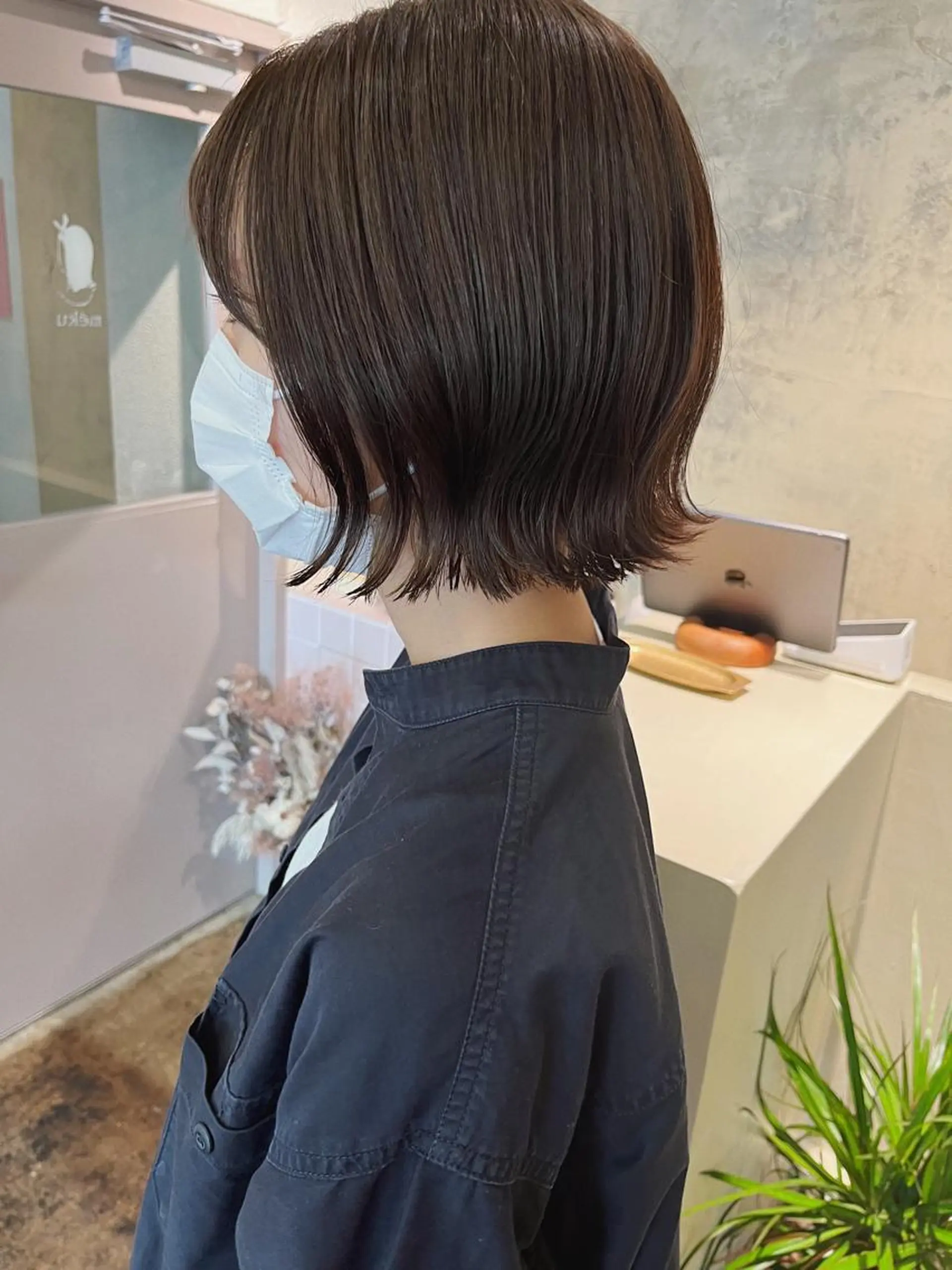 ショート ボブ カット 西山 紗耶香🪽 透明感カラー/ボブのヘアスタイル