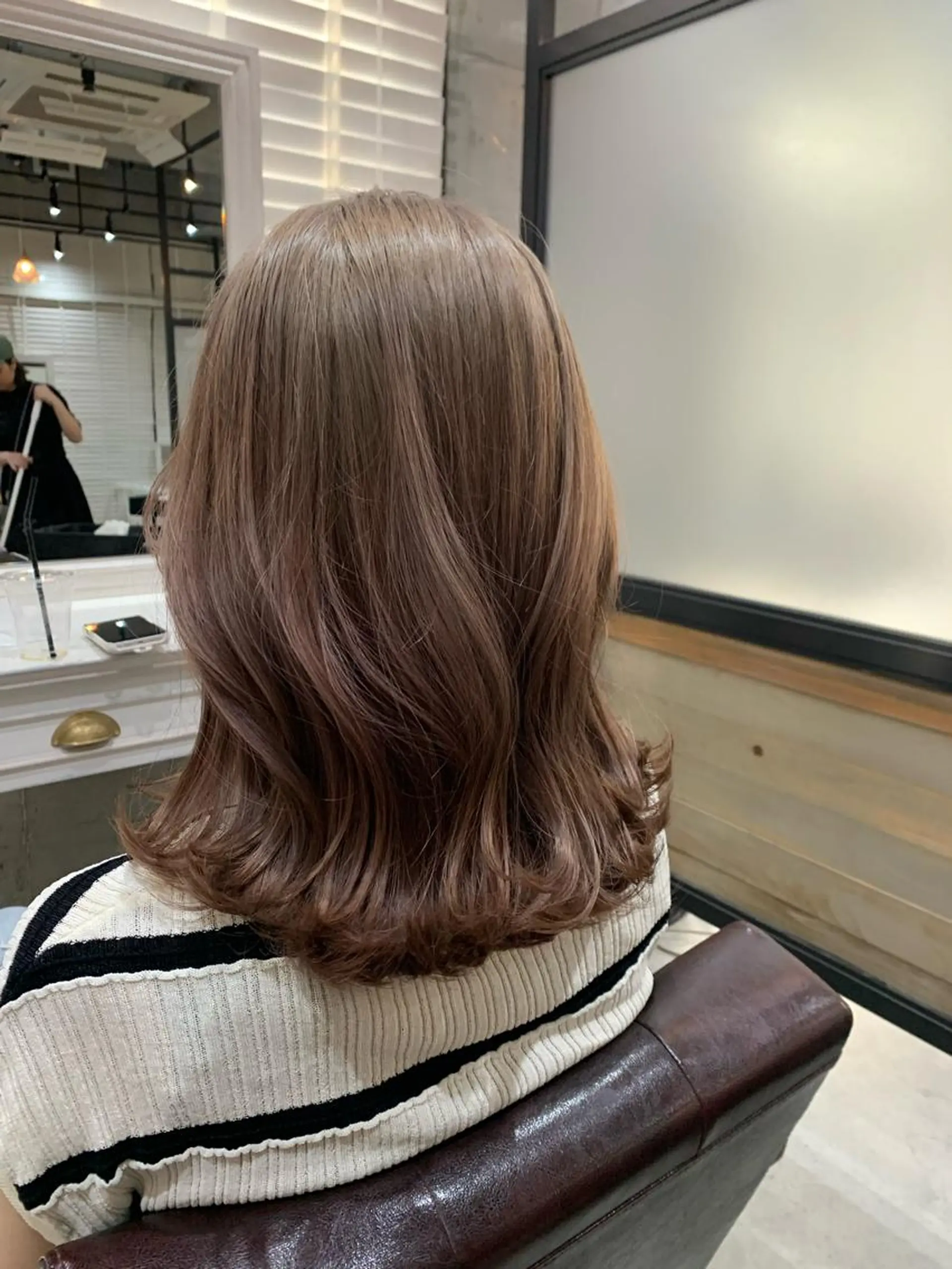 ミディアム カラー ヘアアレンジ ヘアカラー kei﹏ ﹏ ✄ zina博多のヘアスタイル