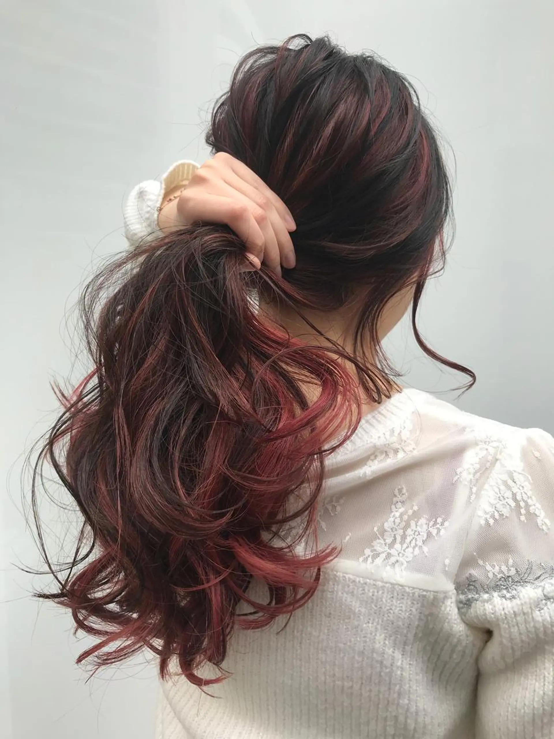 ロング カラー パーマ ヘアアレンジ メンズ キッズ ネイル マツエク・マツパ メンズハイライト ハイライトカラー レッドカラー ハイライト 赤色 カット トリートメント ✨カラー指名 No.1✨keitaのヘアスタイル