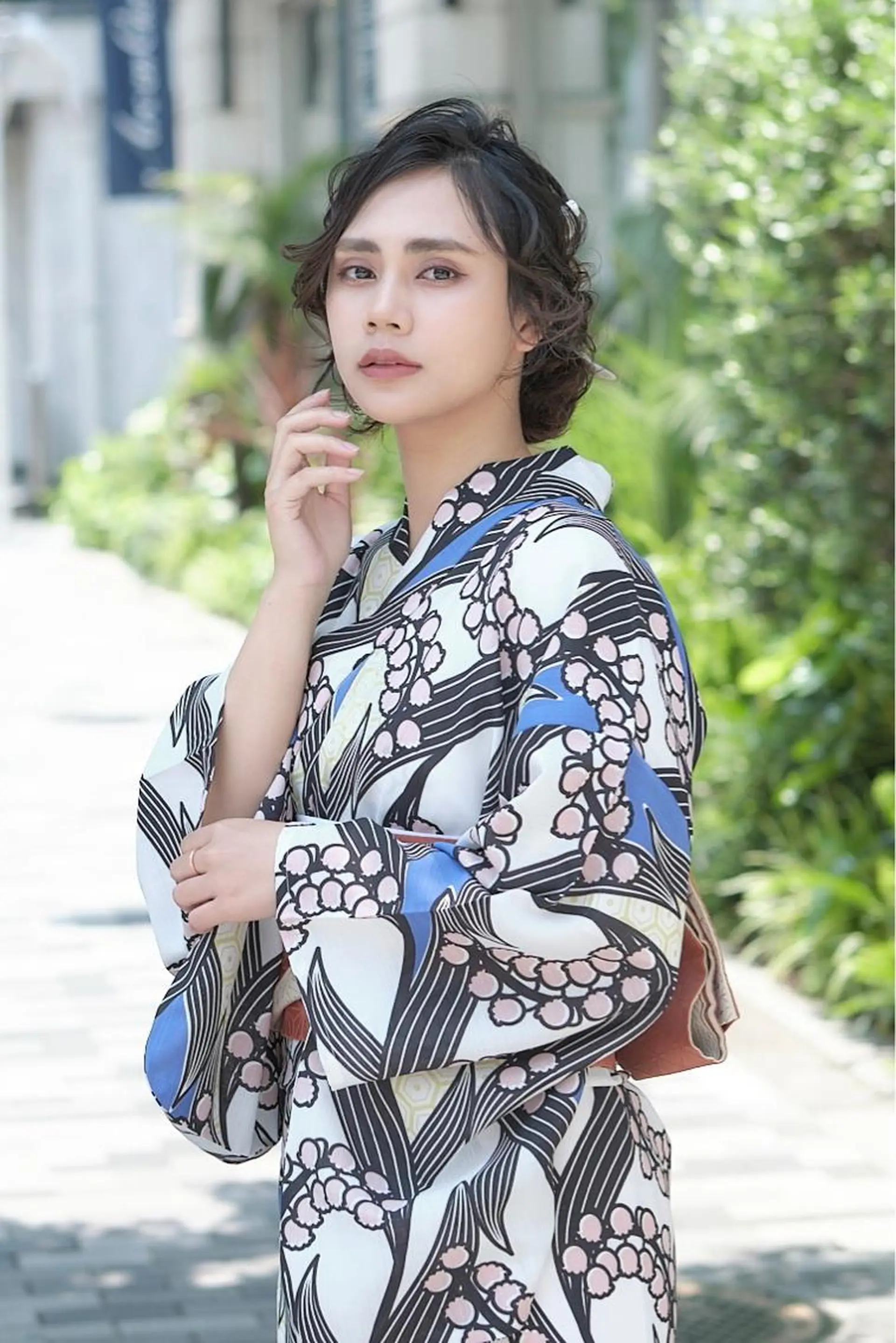 セミロング ヘアアレンジ キッズ 子どものヘアアレンジ デート 韓国風ヘア 浴衣 着付け Hair set&Spa Roquat Salon【 ヘアセット ＆ スパ ロカットサロン】所属・ヘアメイク専門/花嫁 ♡⃛Anri♡⃛のヘアスタイル
