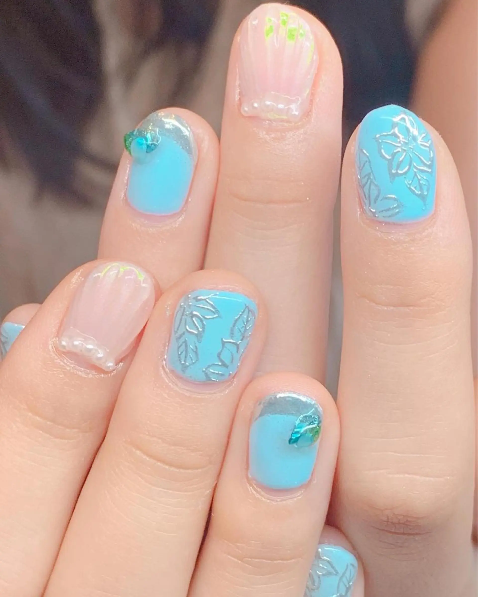 ショート ハンドネイル Nail_Aroma KOKOのネイルデザイン