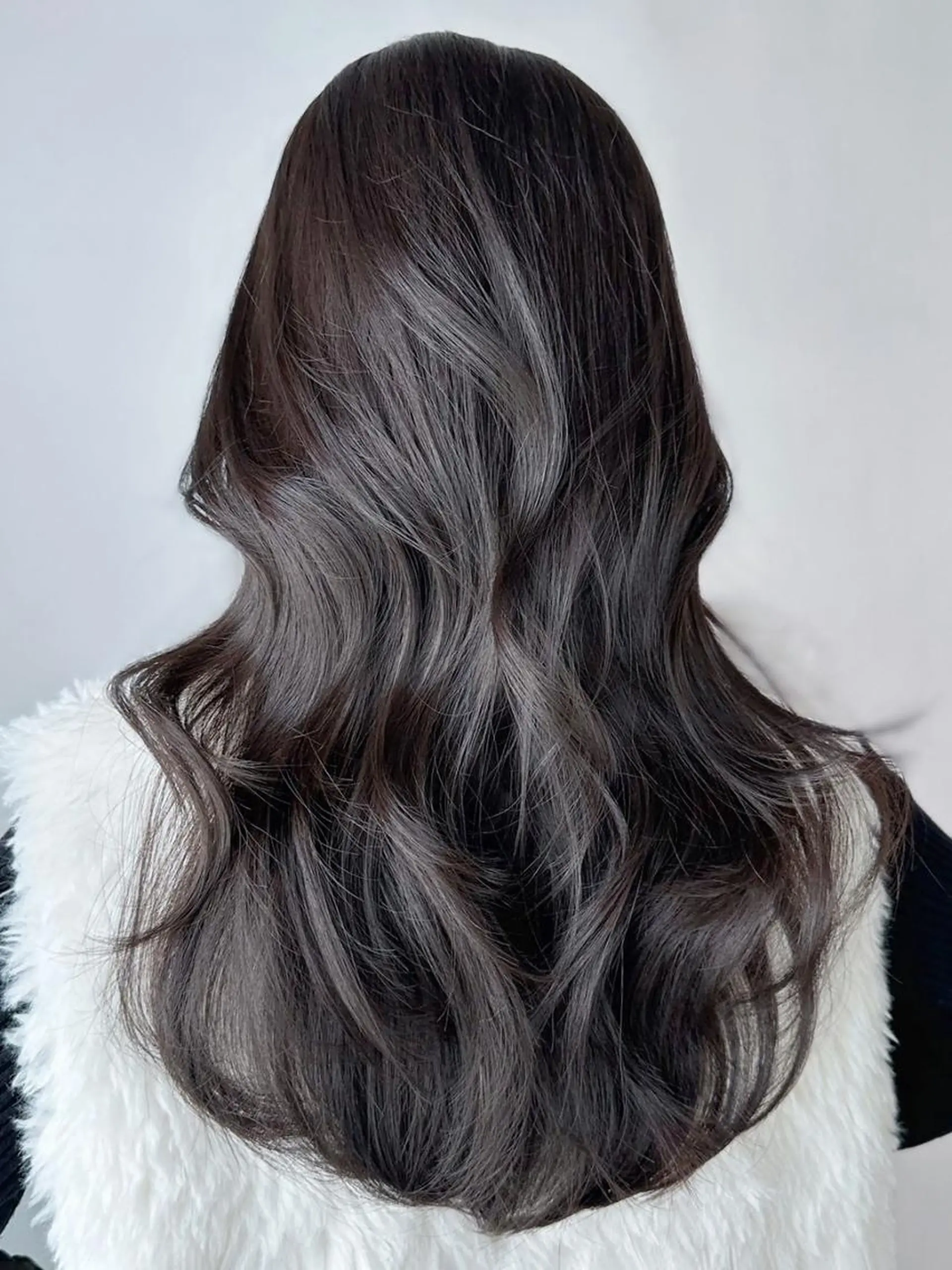 セミロング カラー パーマ ヘアアレンジ グレージュ レイヤーカット カット ヘアカラー トリートメント ITbyALBUM 八王子店のヘアスタイル