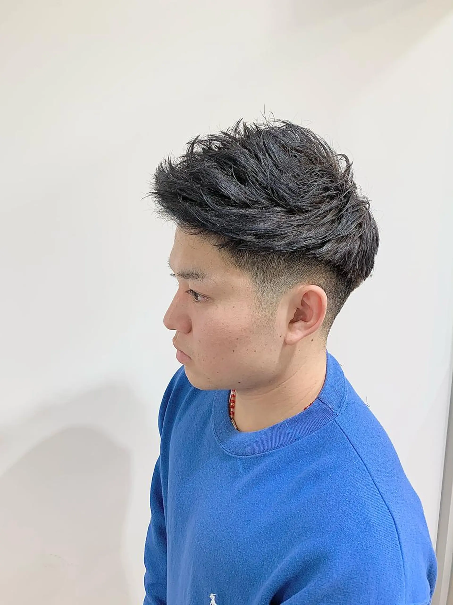 ショート カラー メンズ ネイビーカラー カット ヘアカラー 竹内 康浩のヘアスタイル