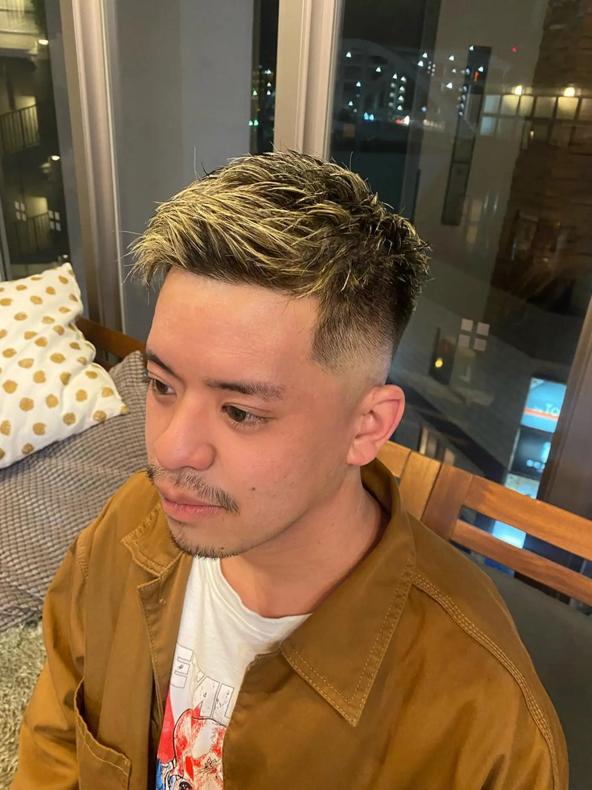 メンズ カット ヘアカラー ヘアセット men'slapis YUTOのヘアスタイル