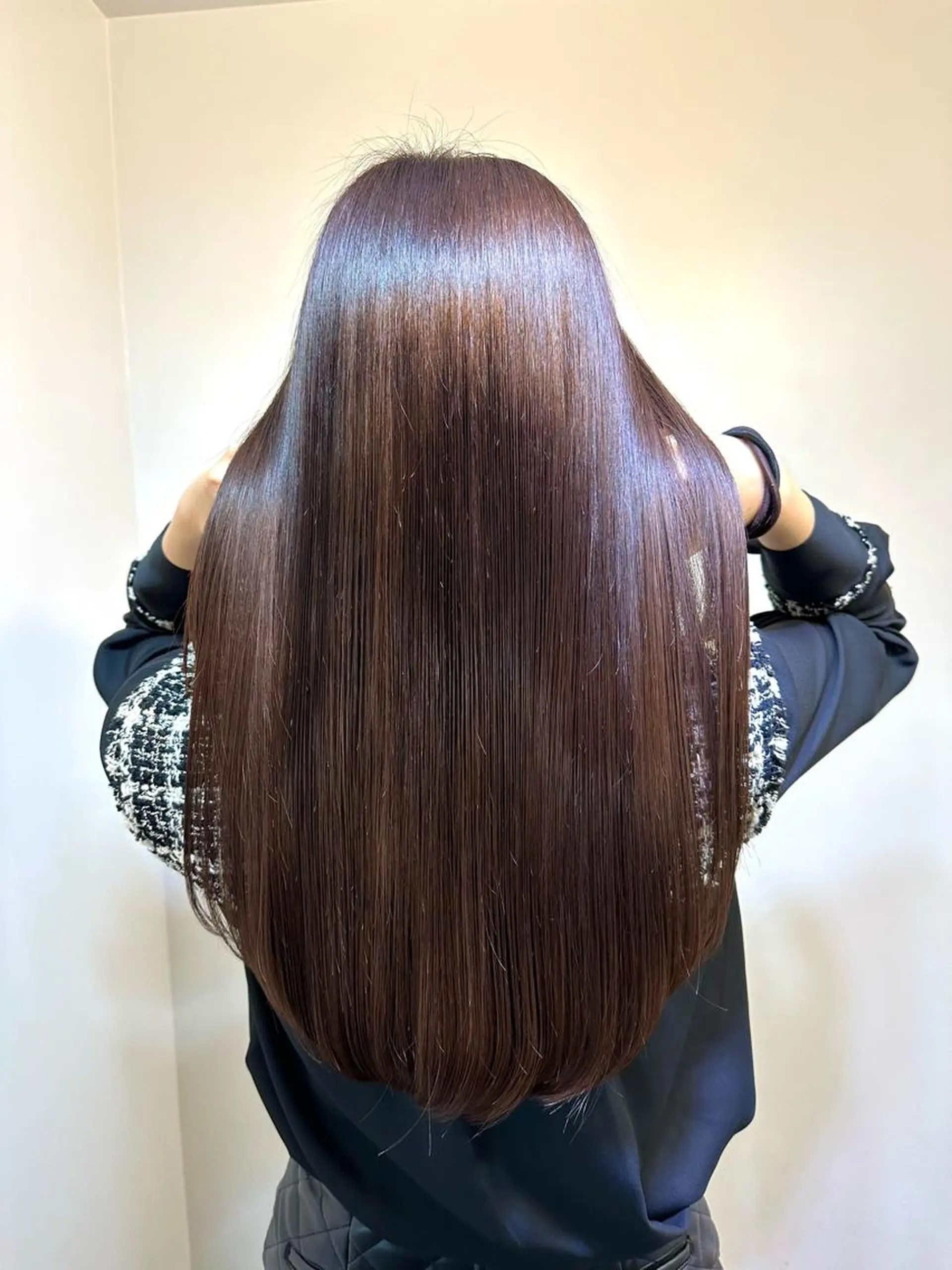 ロング カラー ヘアカラー トリートメント ブリーチ毛対応酸性 ストレート🌈サキのヘアスタイル