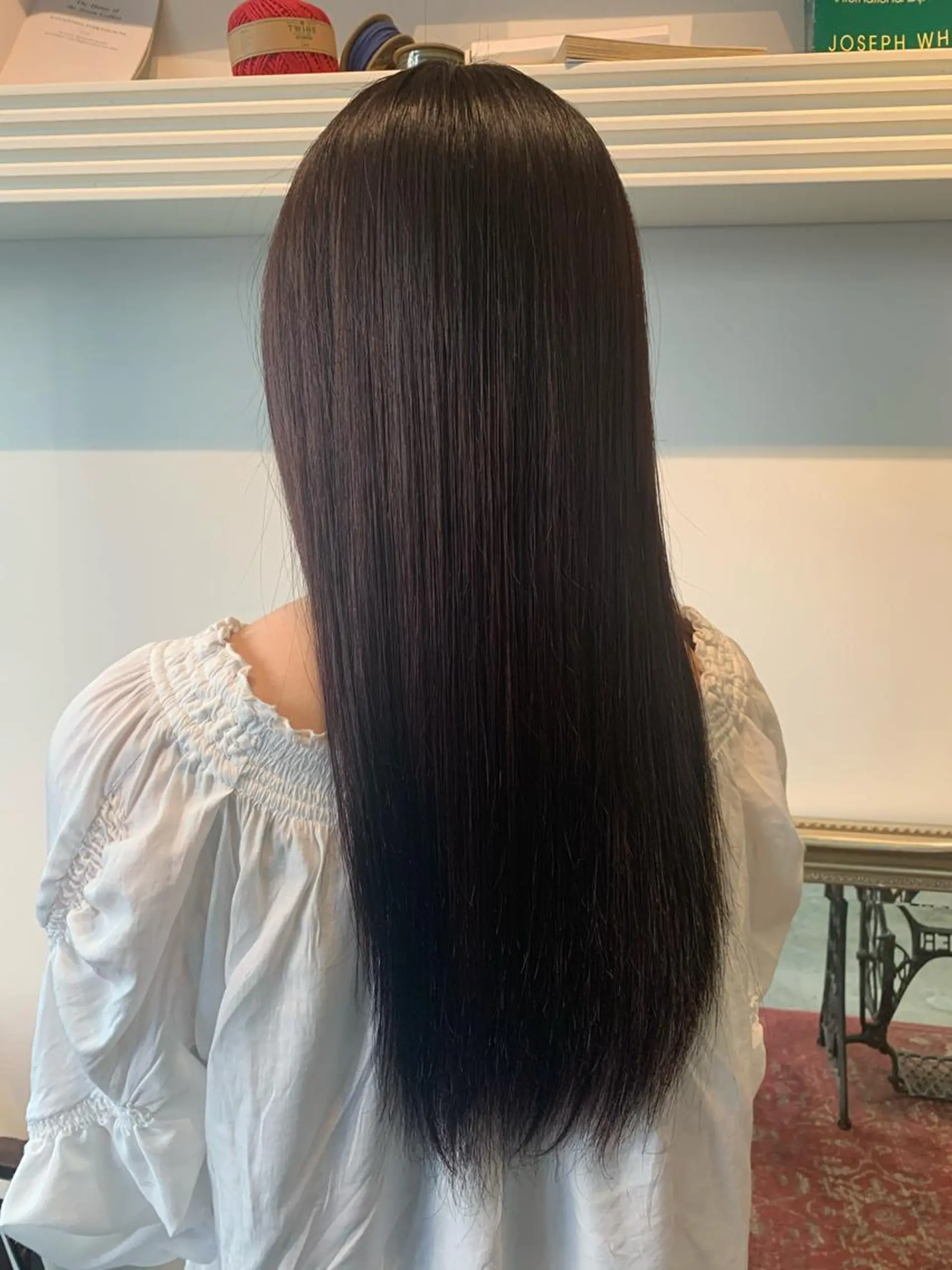 セミロング パーマ 縮毛矯正 トリートメント 山口 竣也のヘアスタイル