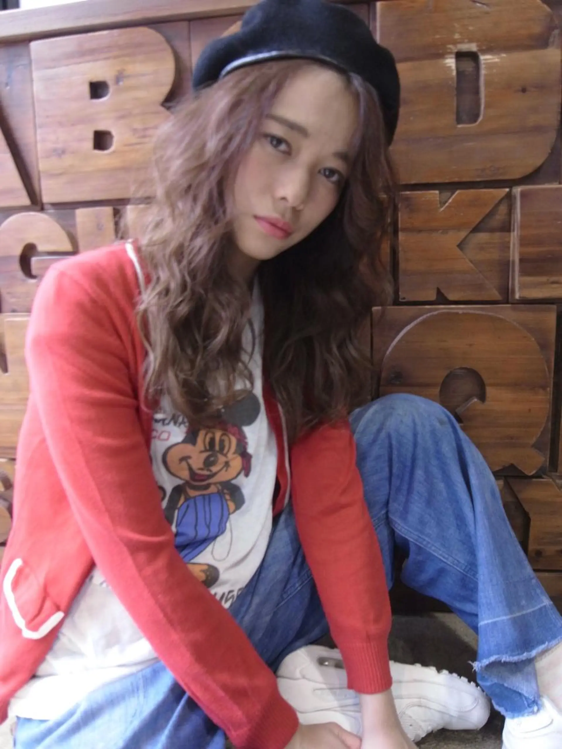 ロング カラー 北條 優輝のヘアスタイル