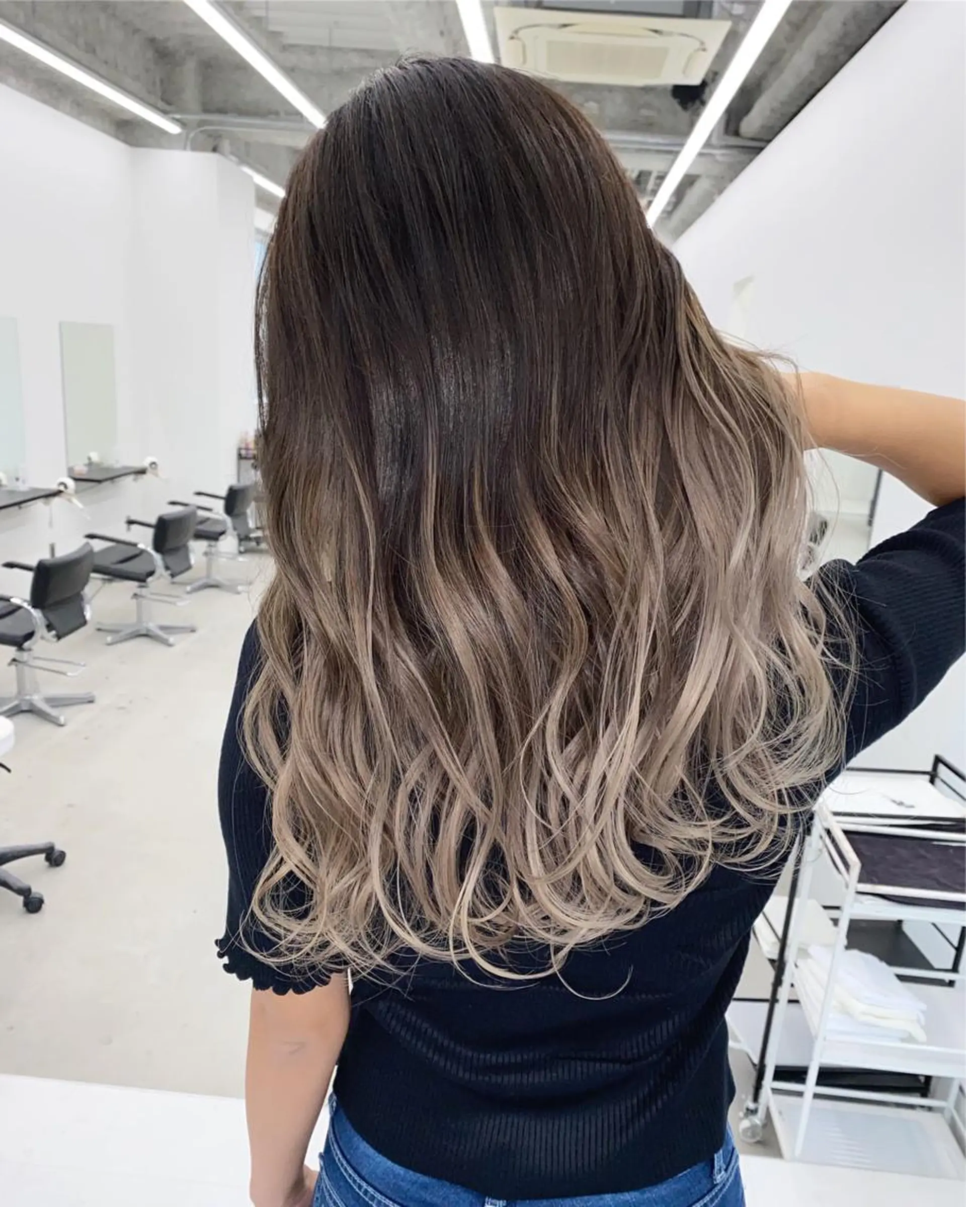 セミロング カラー グラデーションカラー カット ヘアカラー gotoday所属・上品カラー HIDEのヘアスタイル