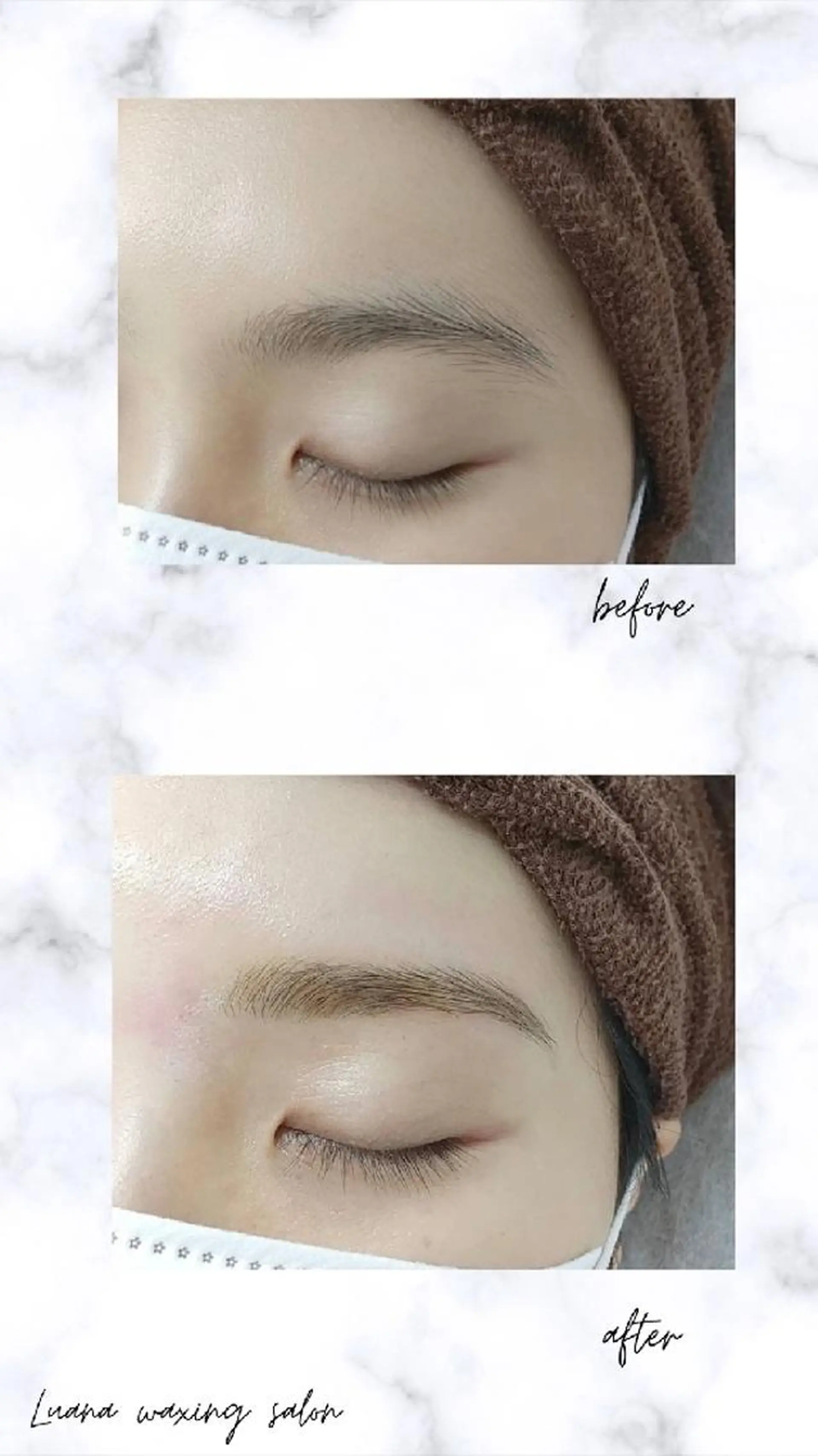 アイブロウ 眉毛ワックス脱毛 Luana waxing salon所属・Luana wax 🐚根本のエステ・リラクイメージ