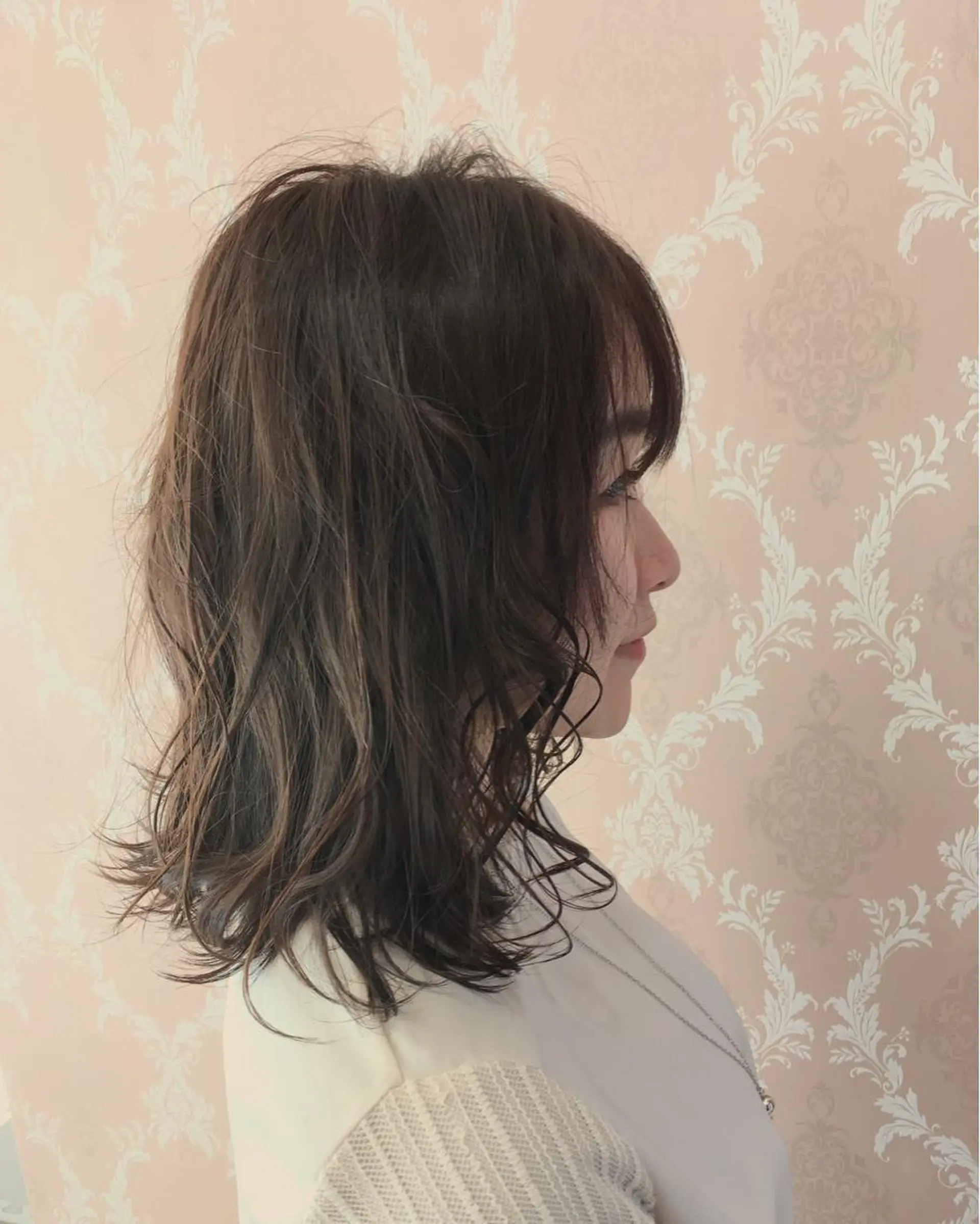 ミディアム カラー パーマ ボブ 外ハネヘア graxi'    グラシー所属・ブリーチ/ハイトーン SERINAのヘアスタイル