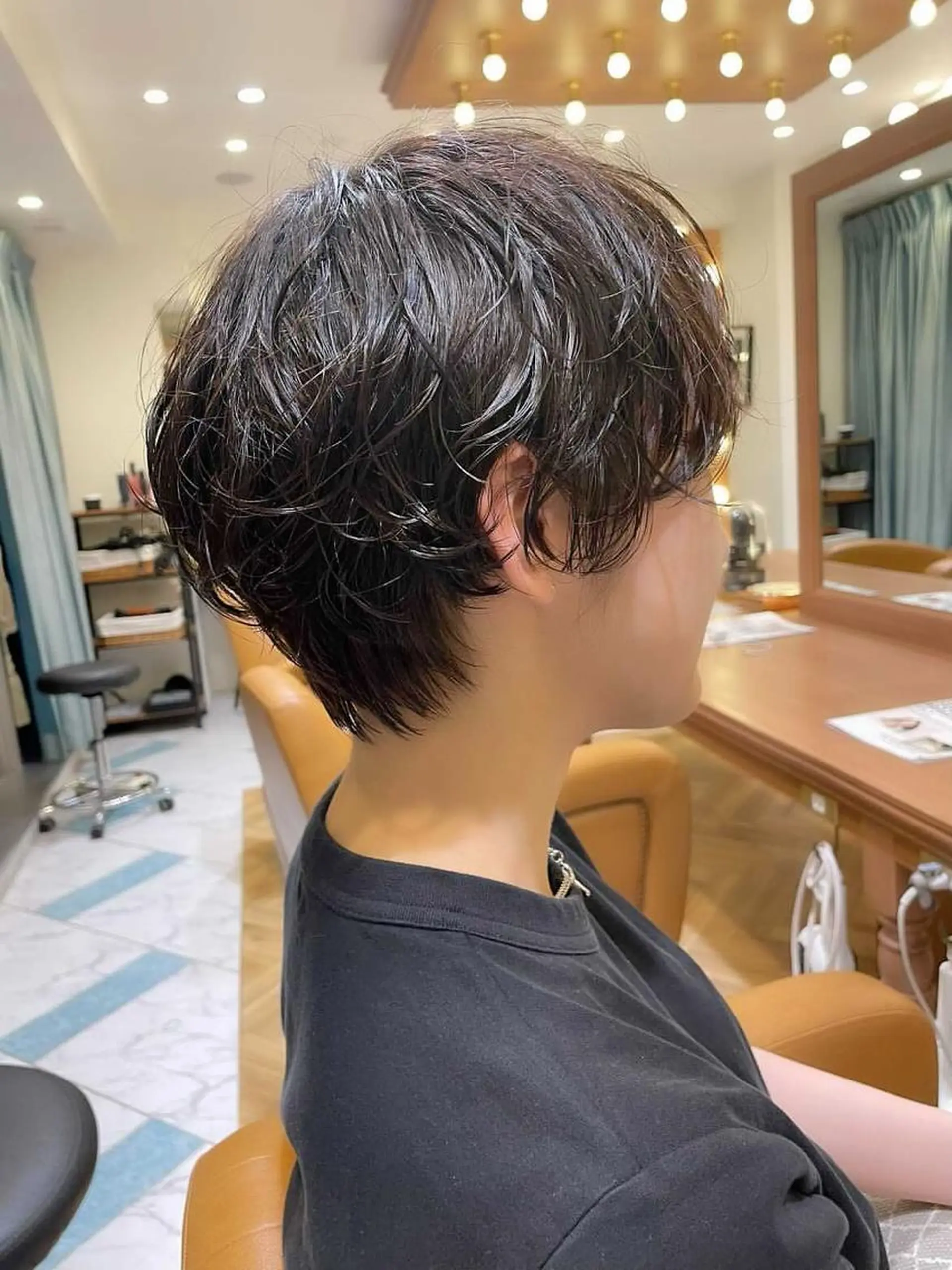 ショート 似合わせカット 小顔カット トリートメント カット パーマ トリートメント ヘアセット 紺野紘三 /韓国/ショートのヘアスタイル