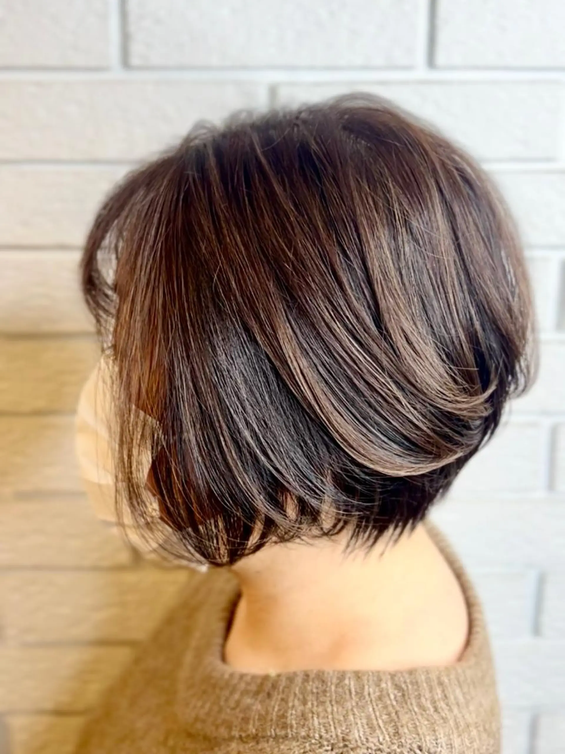 ショート カラー ショートボブ ブリーチ ケアブリーチ 透明感カラー グレージュ 髪質改善✨艶カラー MASAYAのヘアスタイル