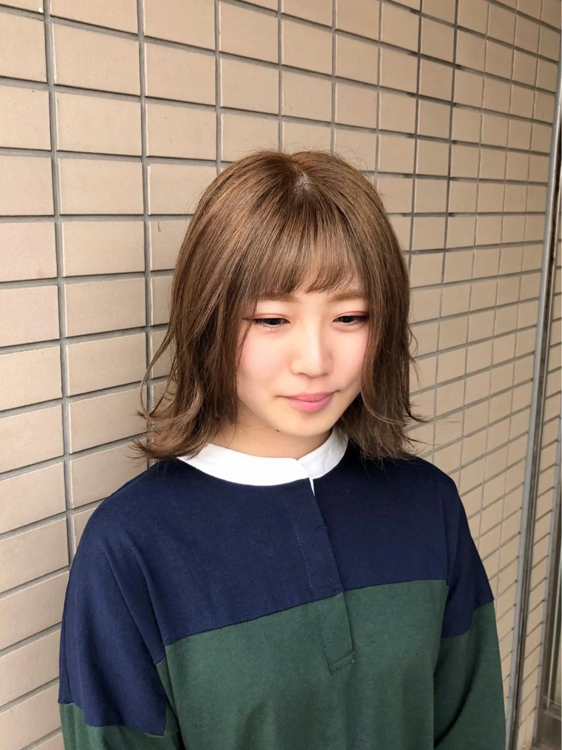 ミディアム キノシタ ナオユキのヘアスタイル