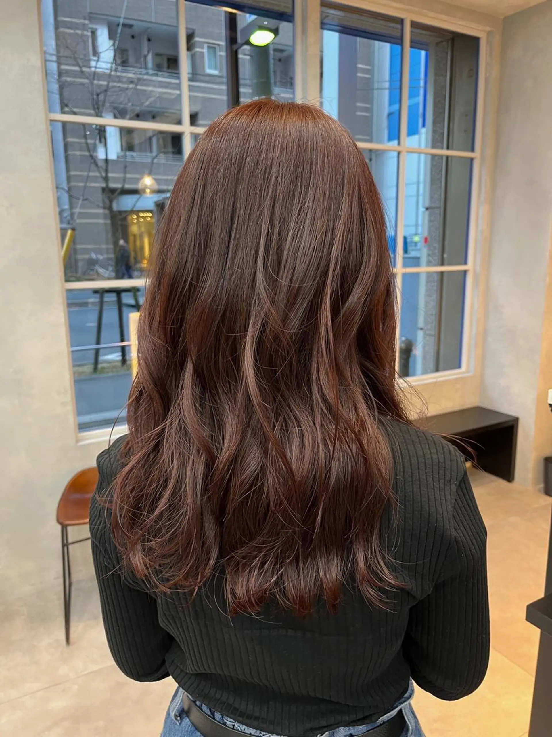 セミロング カラー ブリーチ ダブルカラー ブリーチなしカラー カット ヘアカラー 🦩透明感カラー🦩 makoのヘアスタイル