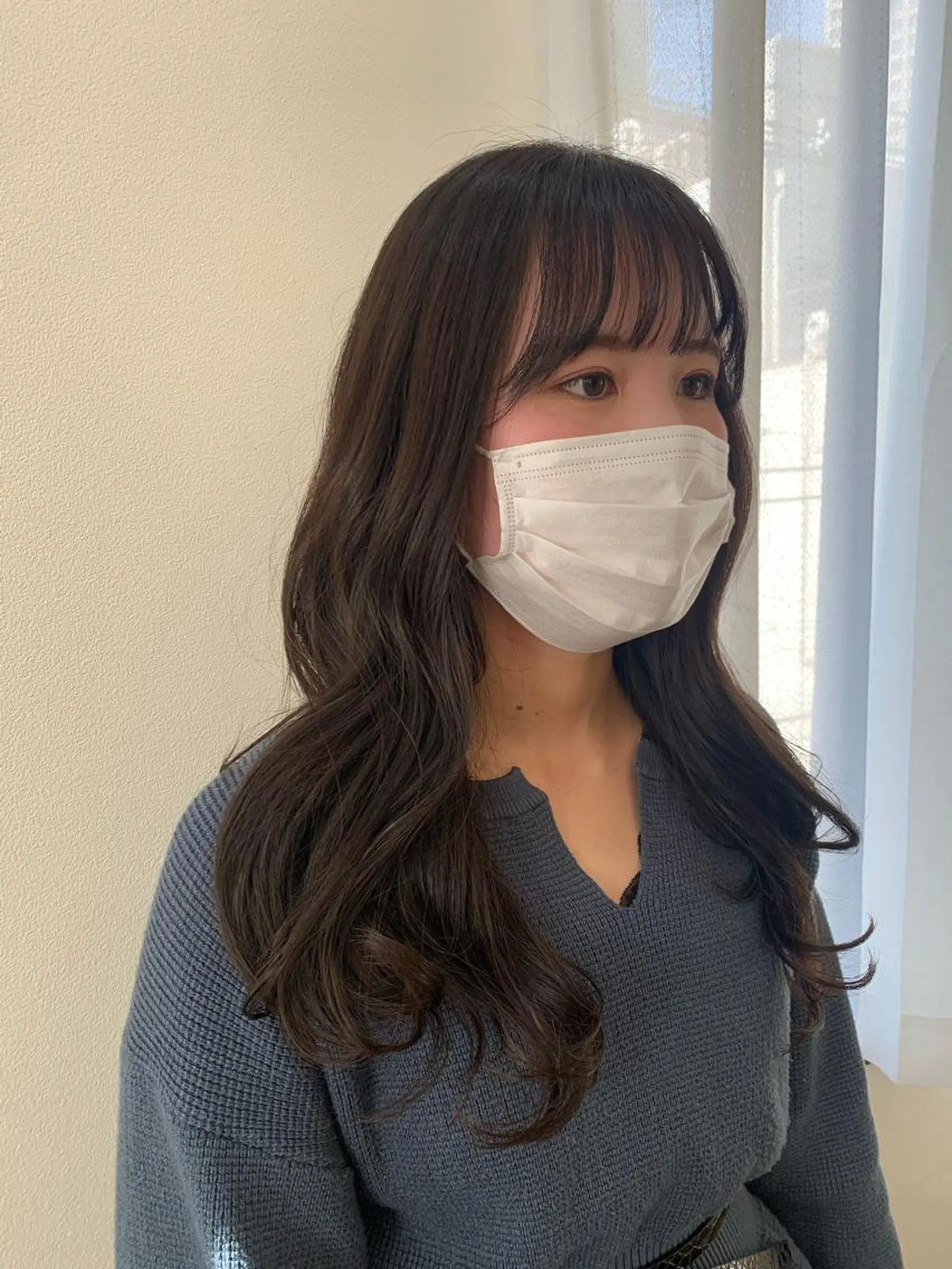 ロング カラー アッシュ アッシュブラウン ブラウンカラー ヨシンモリ 現地韓国ヘア🇰🇷 Chisaki치사키のヘアスタイル