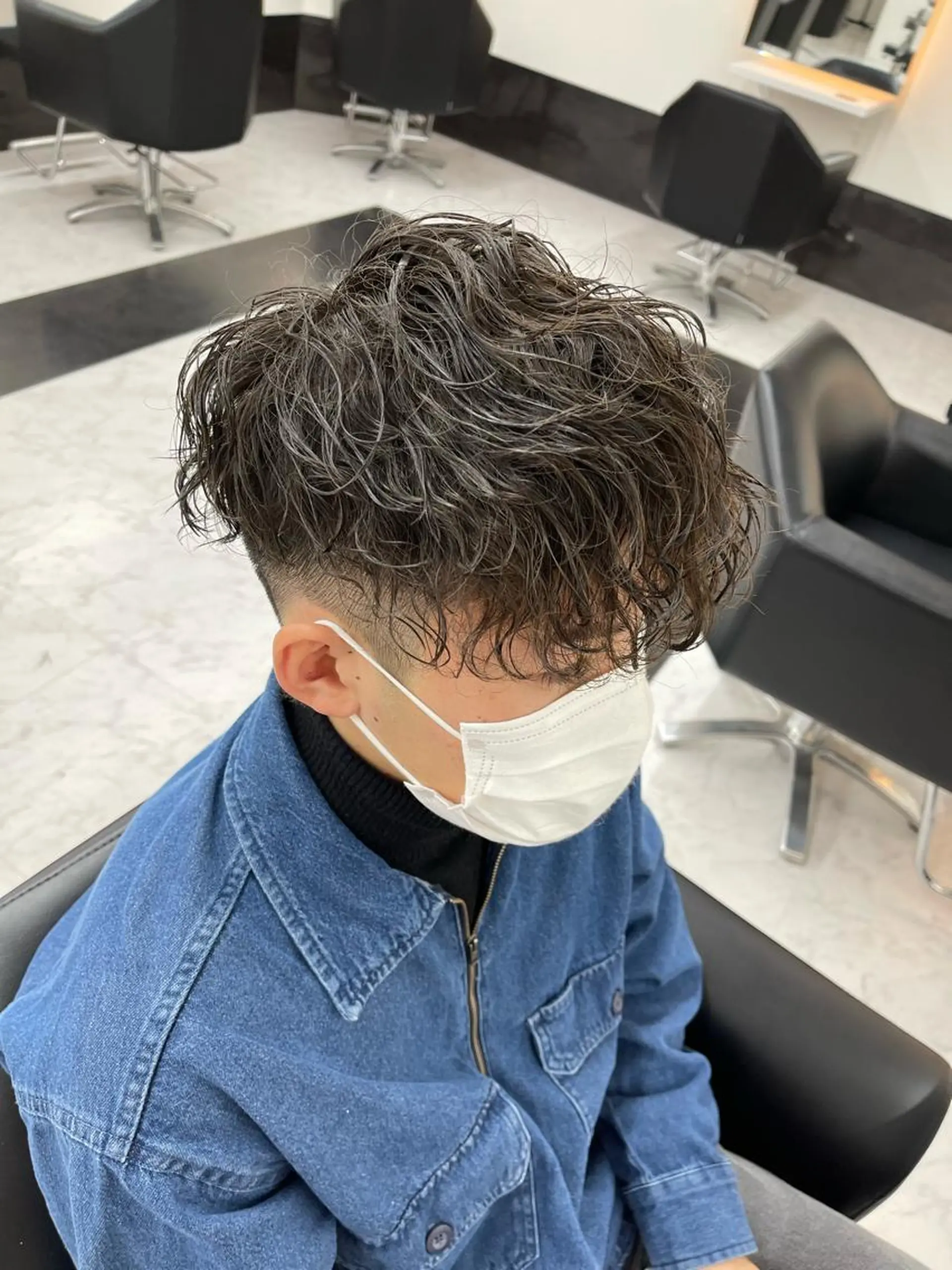 パーマ メンズ メンズパーマ カット ヘアカラー 𝐑𝐲𝐮𝐤𝐢 【店長】ALEAPのヘアスタイル