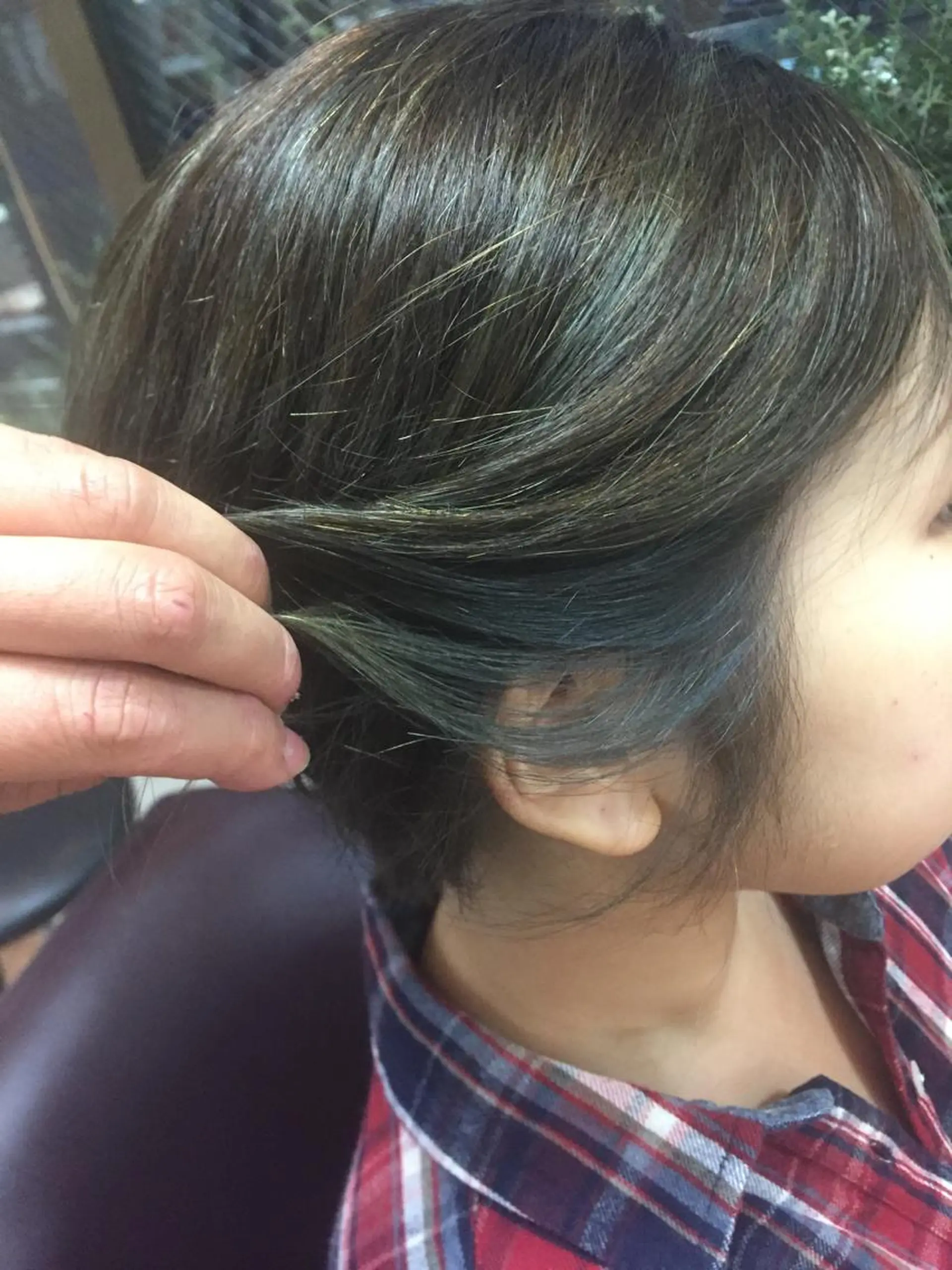 ショート ミディアム カラー ヘアアレンジ ブルーカラー イルミナカラー 三橋 和希のヘアスタイル