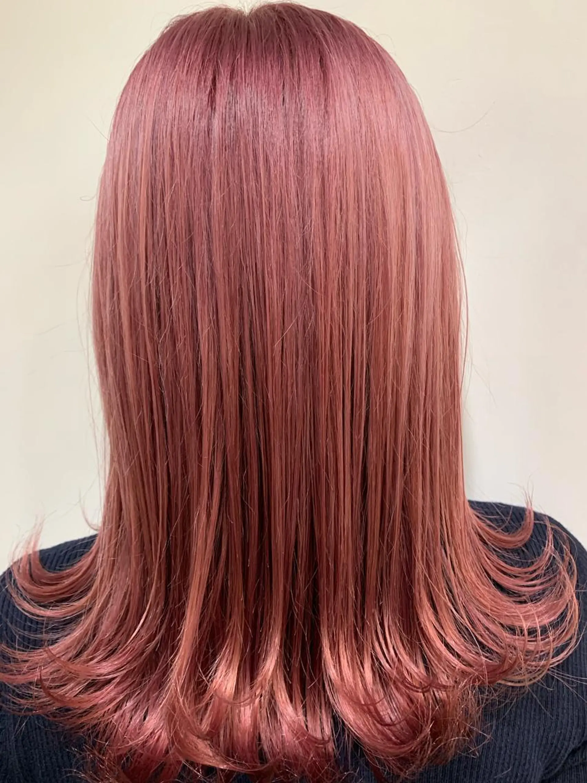 ロング カラー ブリーチ ケアブリーチ ピンクカラー ヘアカラー あべ ゆうかのヘアスタイル