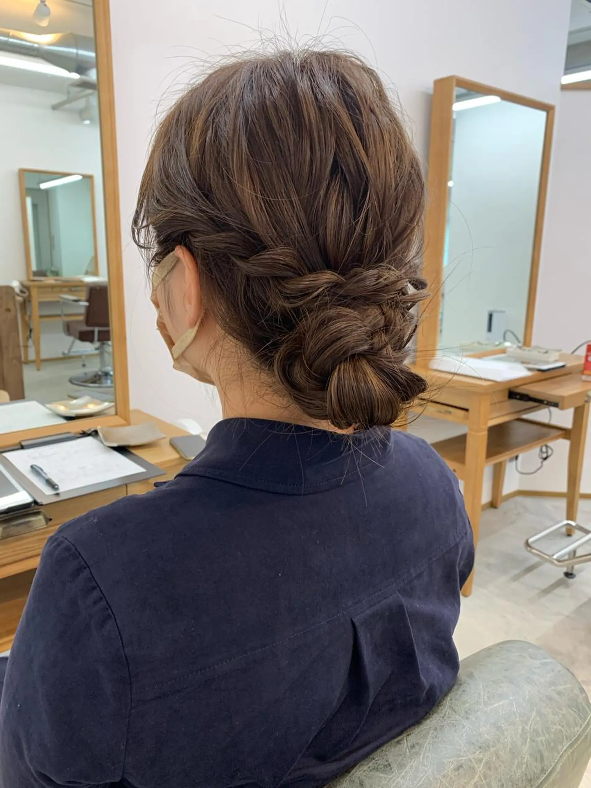 セミロング ヘアアレンジ 結婚式・ブライダル cirrus🕊 韓国ヘア♡山縣あかりのヘアスタイル
