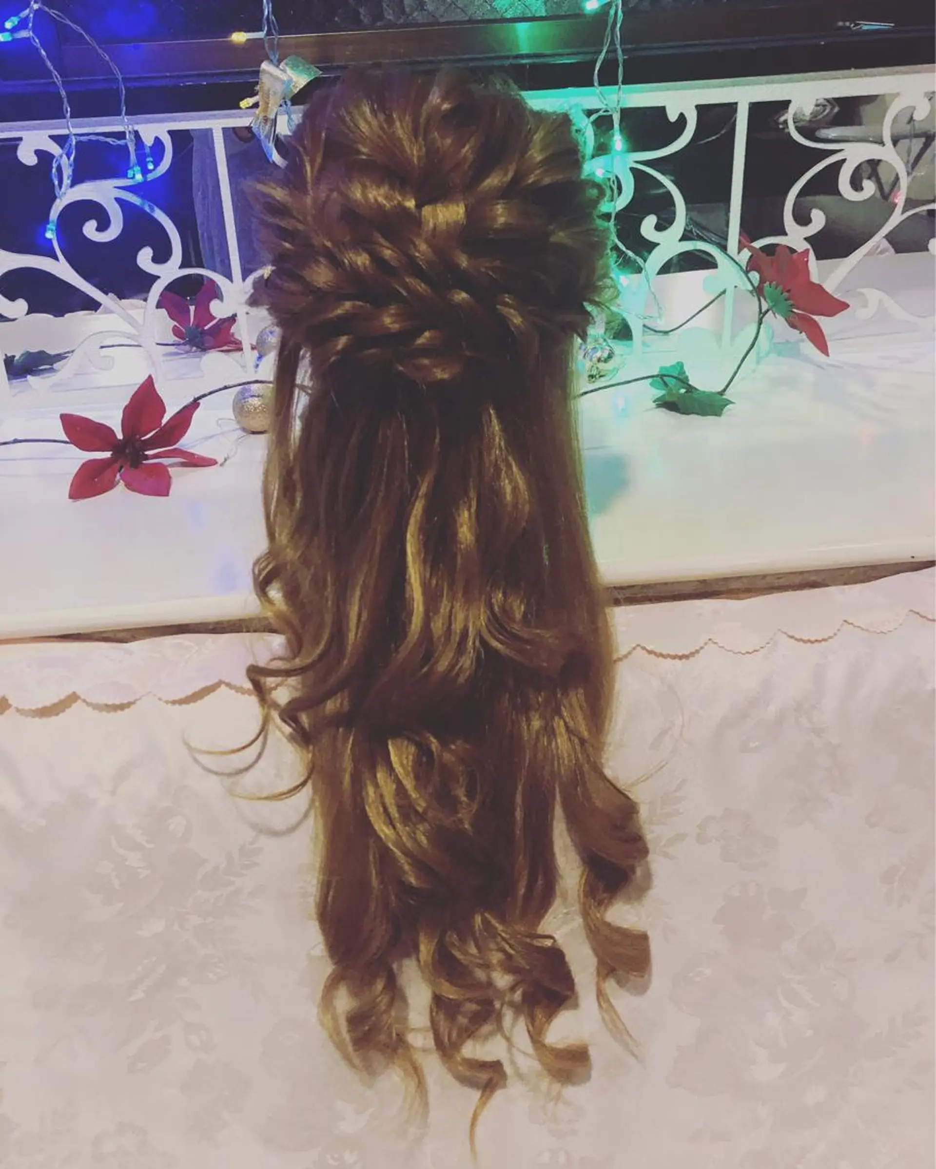 ロング カラー パーマ ヘアアレンジ メンズ キッズ ネイル マツエク・マツパ 銀河 ティンガーラのヘアスタイル
