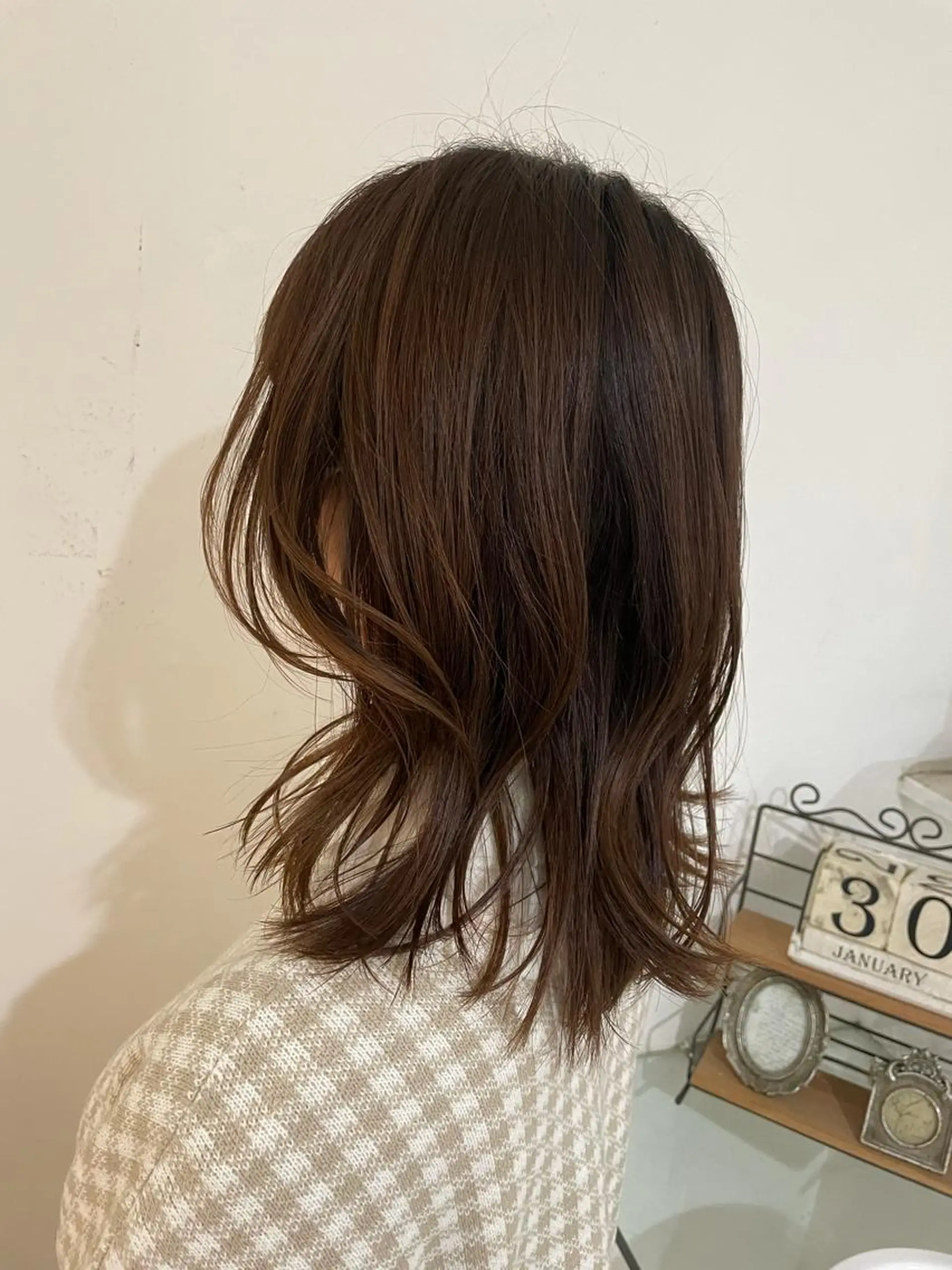 ミディアム レイヤーカット カット 🦋透明感 艶カラー Rie🦋のヘアスタイル