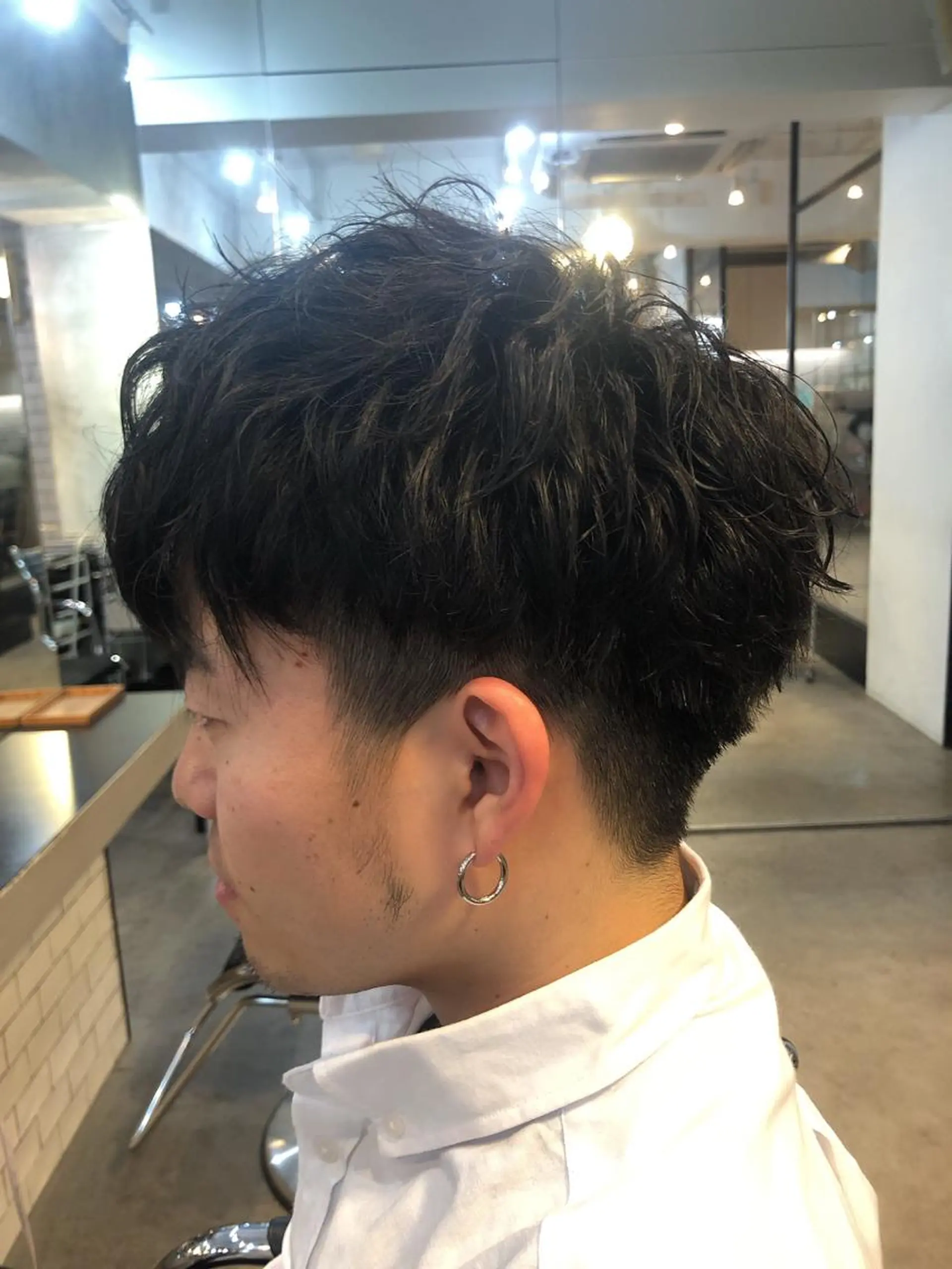 ショート パーマ メンズ メンズパーマ スパイラルパーマ パーマ トリートメント SAKURA所属・鹿取 三紗子のヘアスタイル