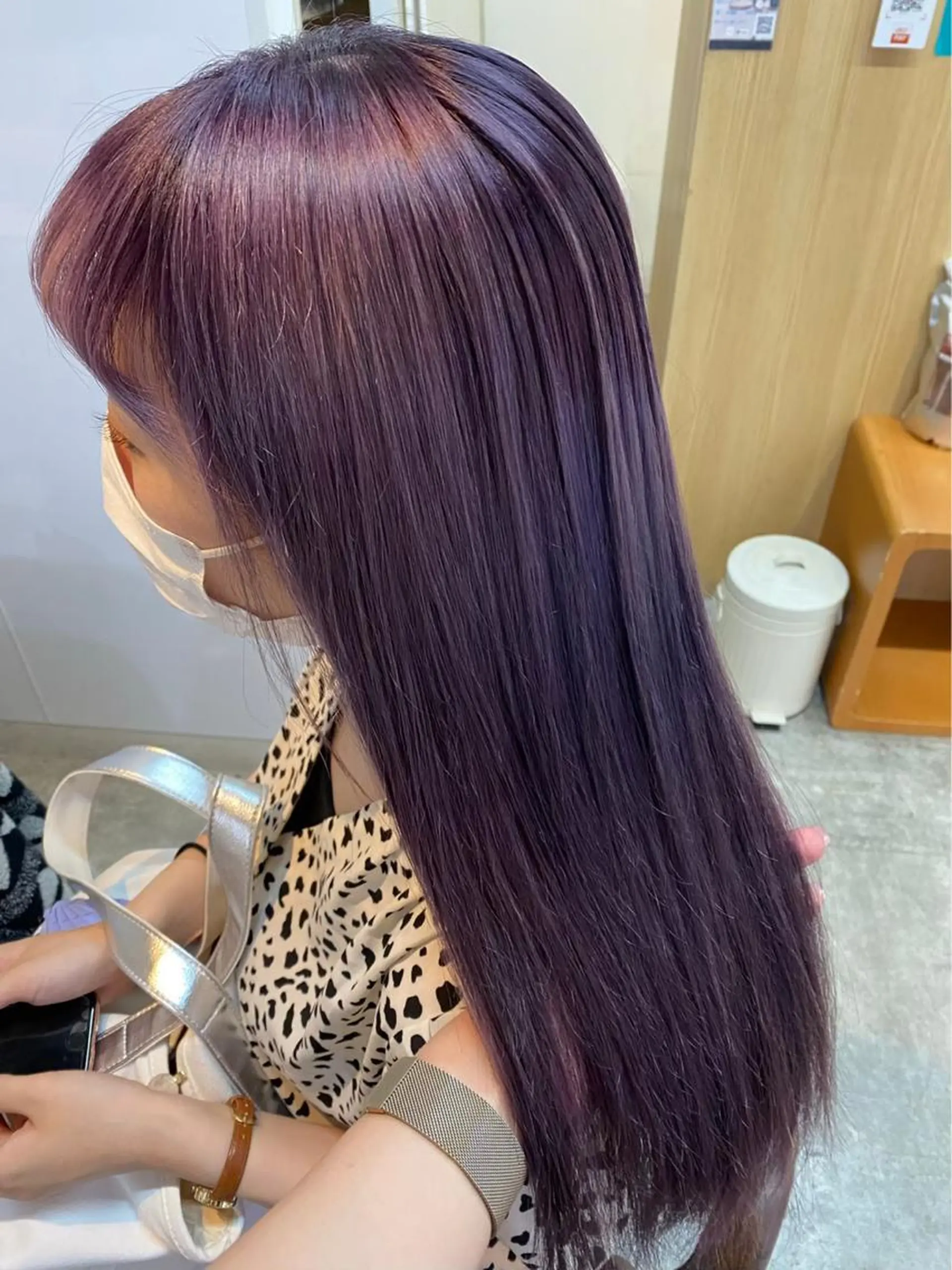 ロング カラー ブリーチ ケアブリーチ 透明感カラー デザインカラー ダブルカラー メンズ特化/マツエク AYAKA🌙のヘアスタイル