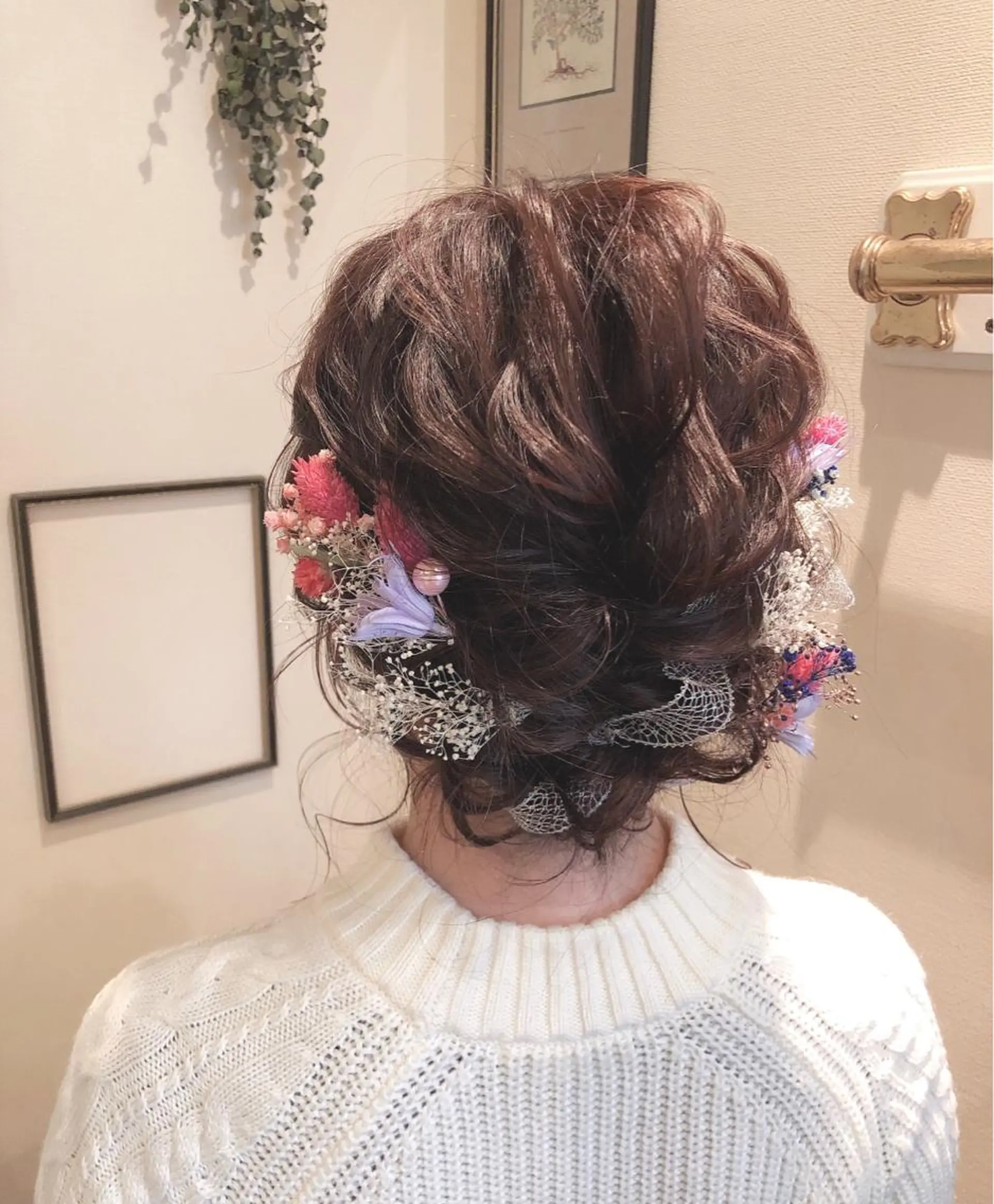 セミロング 着付け Takagi Nanamiのヘアスタイル