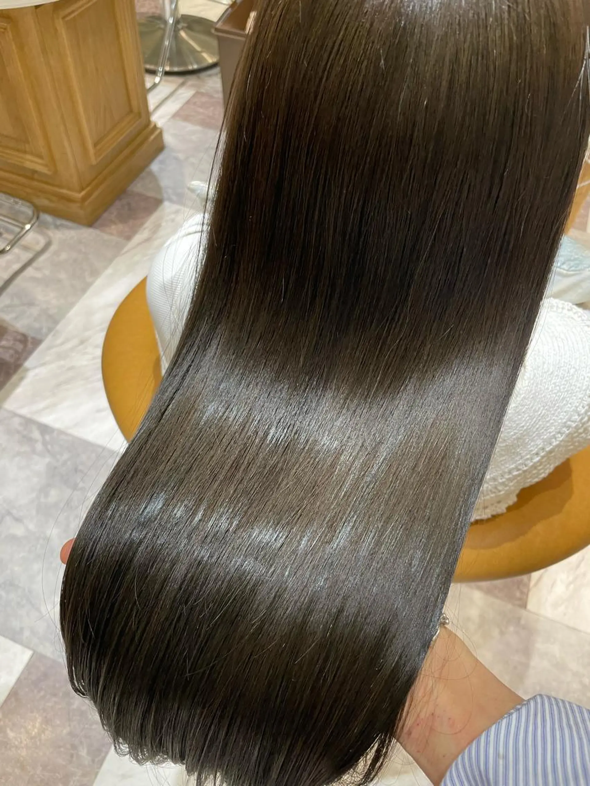 ロング カラー 縮毛矯正 カット 縮毛矯正 トリートメント 韓国ヘア特化型美容師 カワノマイ🇰🇷のヘアスタイル