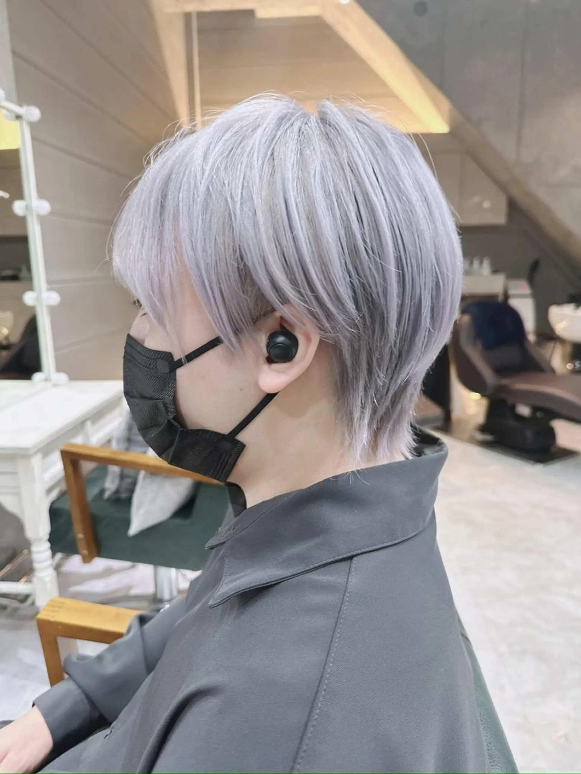 ショート カラー ヘアアレンジ メンズ メンズブリーチ メンズ韓国風 韓国マッシュ マッシュ ツーブロック 𝐑𝐈𝐍𝐊𝐀 🐷🖤のヘアスタイル