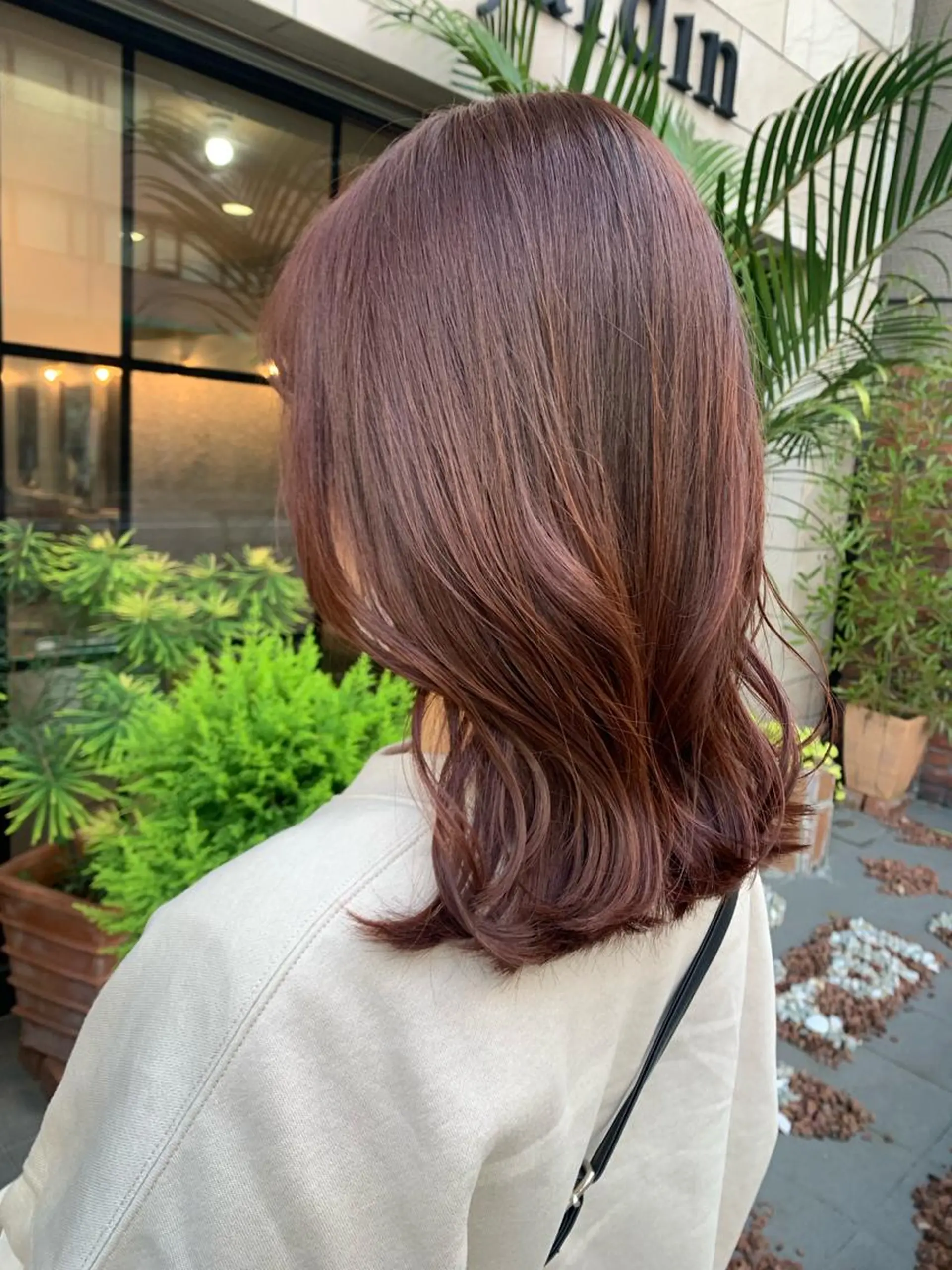 ミディアム カラー ピンクカラー ヘアカラー トリートメント SHIAN 八王子👼鬼塚さやかのヘアスタイル