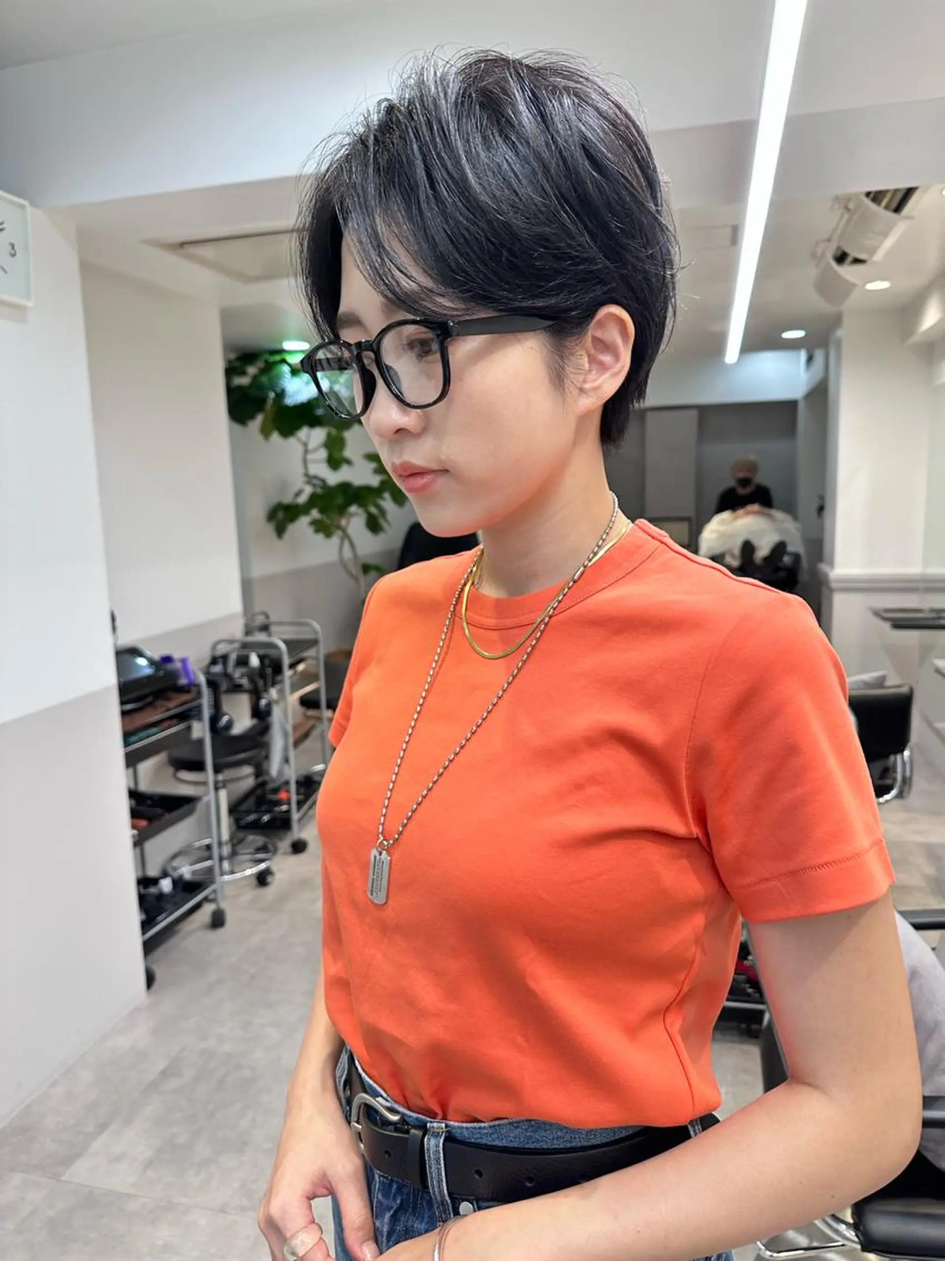 ショート カラー 山下夕月 ショート🫧ボブのヘアスタイル