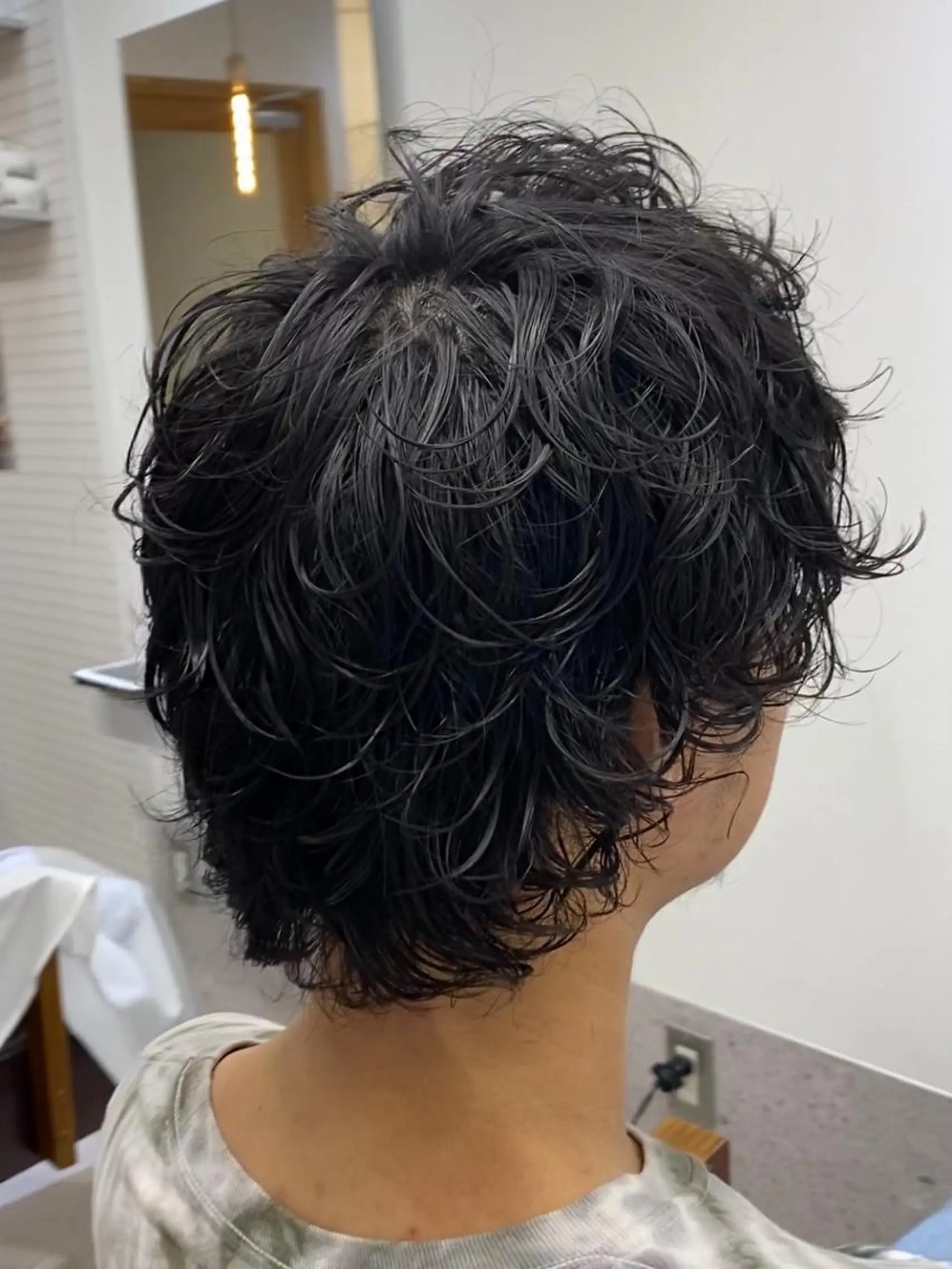 ショート パーマ メンズ カット パーマ 永野 正芳のヘアスタイル
