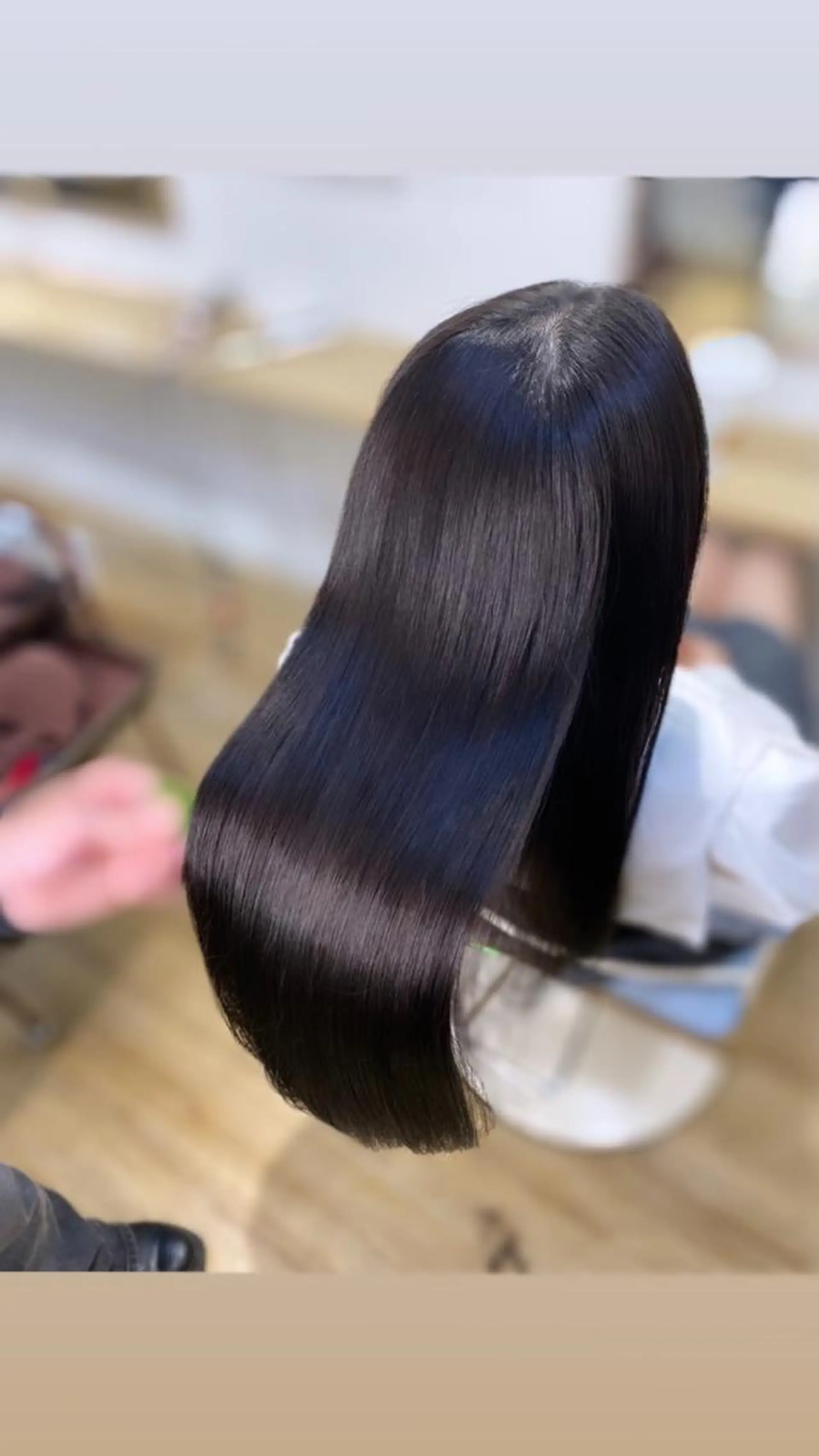ロング ヘアカラー トリートメント リベルテ所属・♦️髪質改善韓国レイ ヤー♦️副店長のヘアスタイル