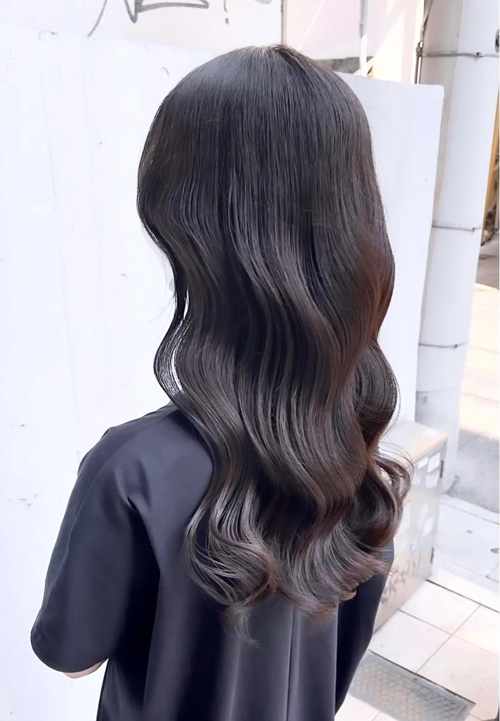 ロング カラー 透明感カラー 韓国風ヘア 泉 堅也のヘアスタイル