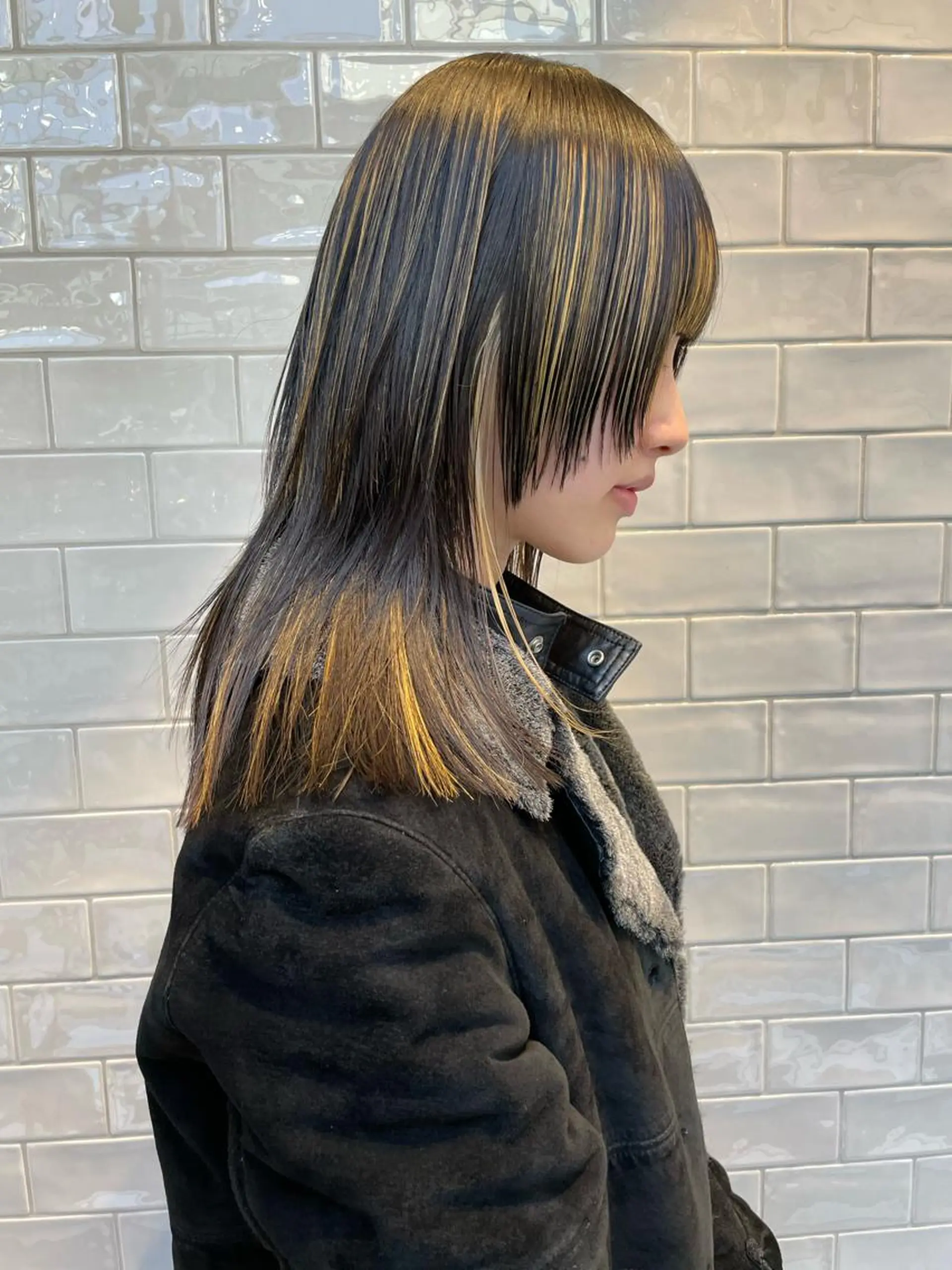 ミディアム カラー カット ヘアカラー トリートメント SALOWIN所属・ブリーチ✨ ボブ✨レイヤーのヘアスタイル