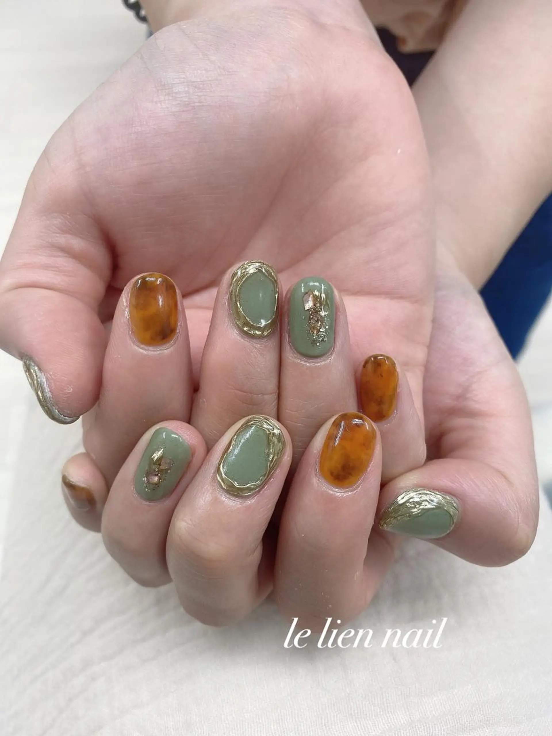 ネイル アートネイル ニュアンスネイル ハンドネイル le lien nailのネイルデザイン