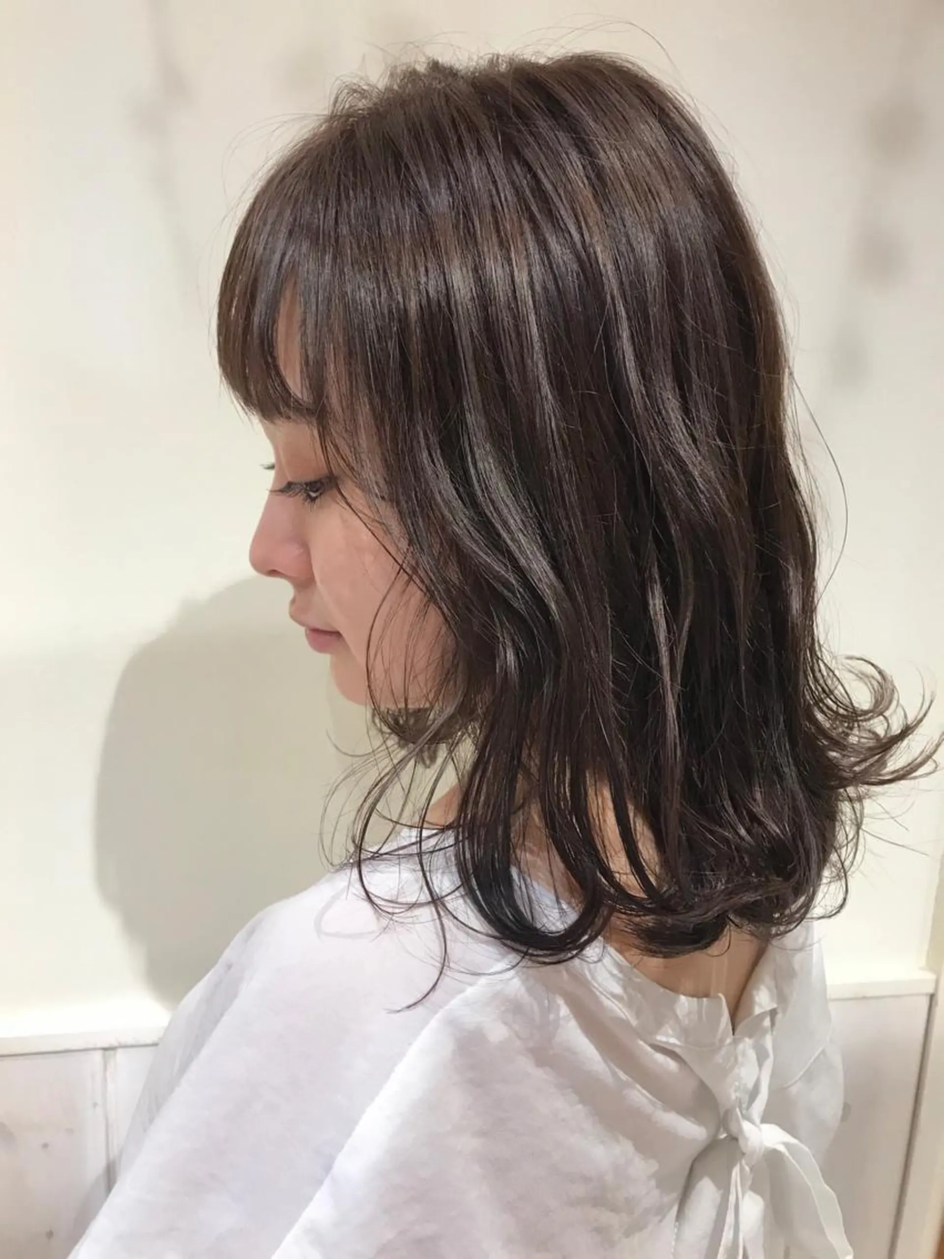 セミロング アッシュ 清水　ちひろ ✄トップスタイリストのヘアスタイル
