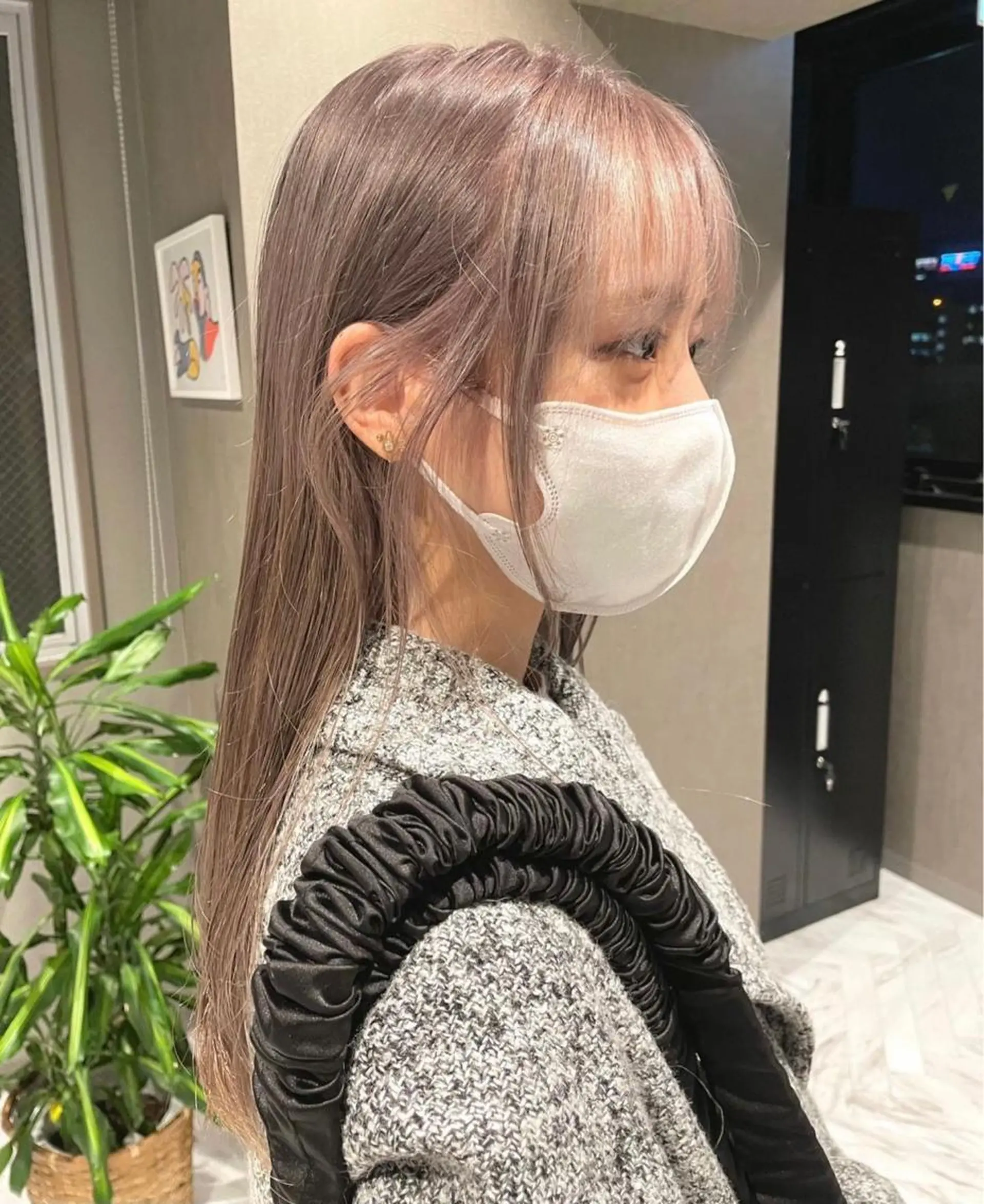 ロング カラー メンズパーマモデル 募集　サトチハルのヘアスタイル